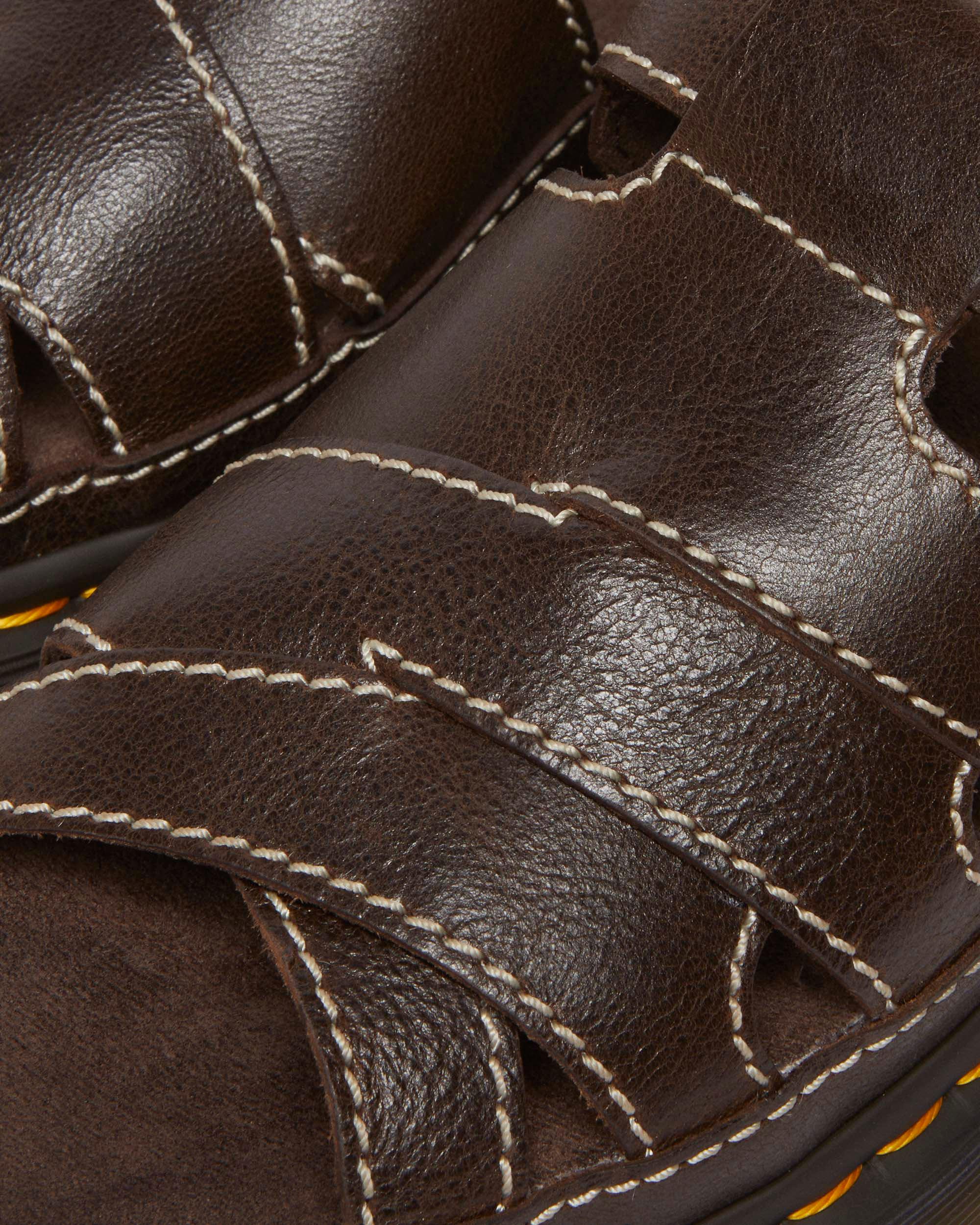 Maxxy Slide  AR Rogue leather sandals in Brown