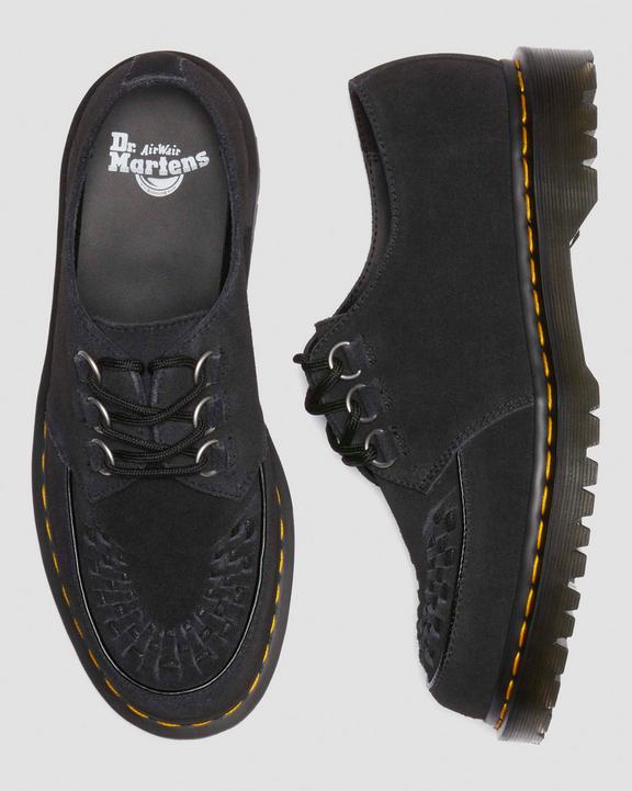 Ramsey woven suede creepers in Black | Dr. Martens Ramsey woven suede creepers in Black | Dr. Martens