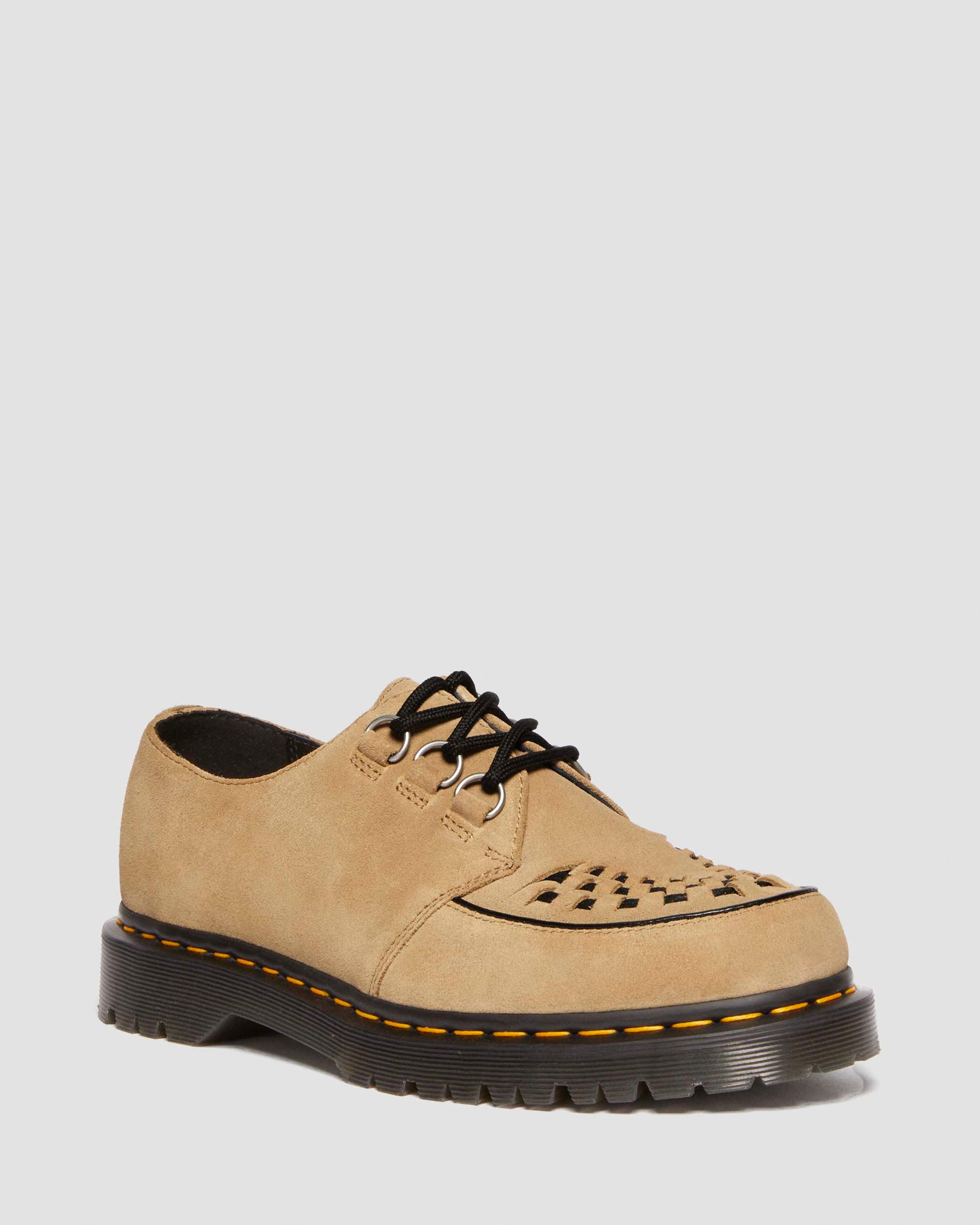 Ramsey woven suede creepers in SAVANNAH TAN | Dr. Martens™