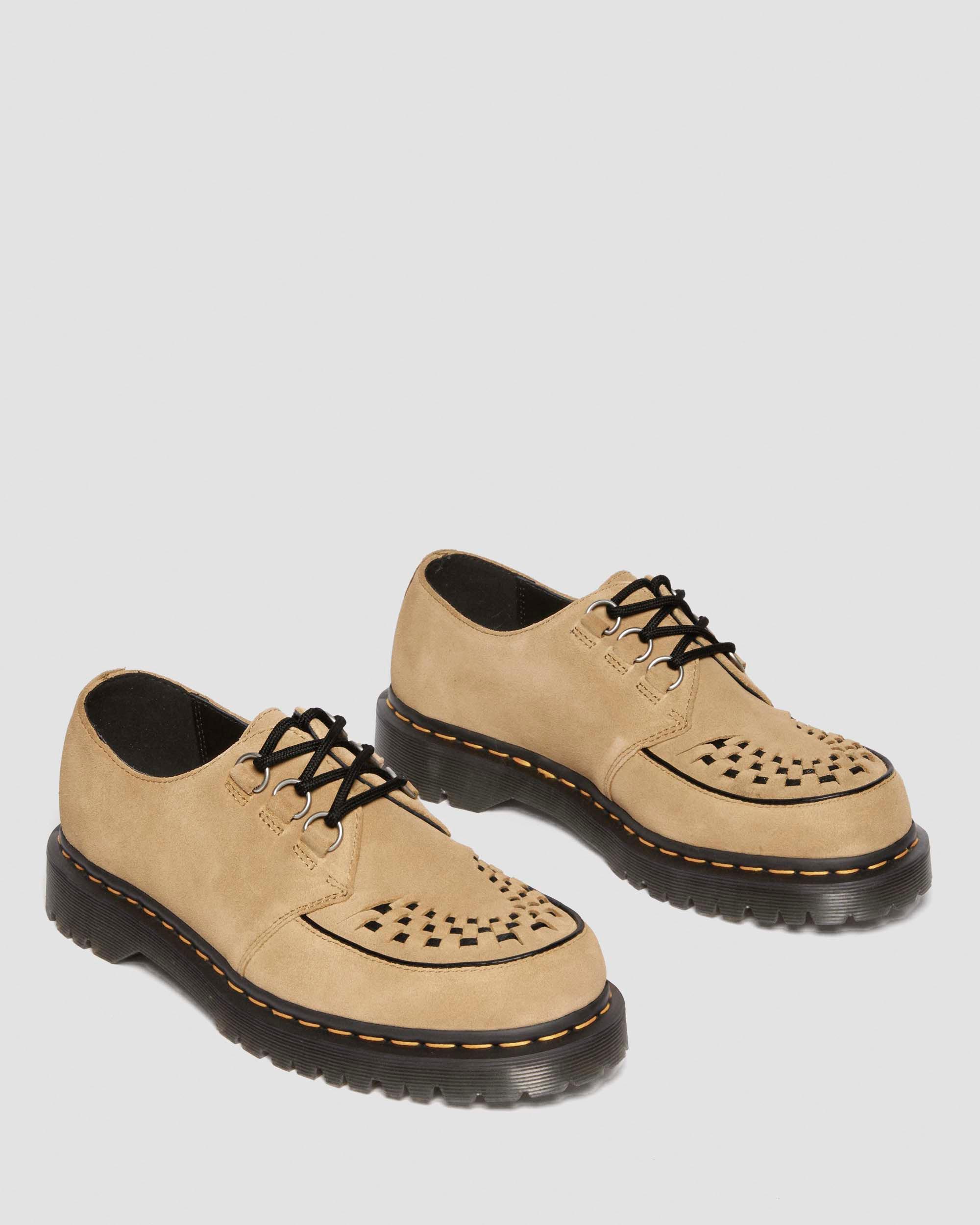 Dr. Martens Ramsey Woven Suede  Creepers In Brown