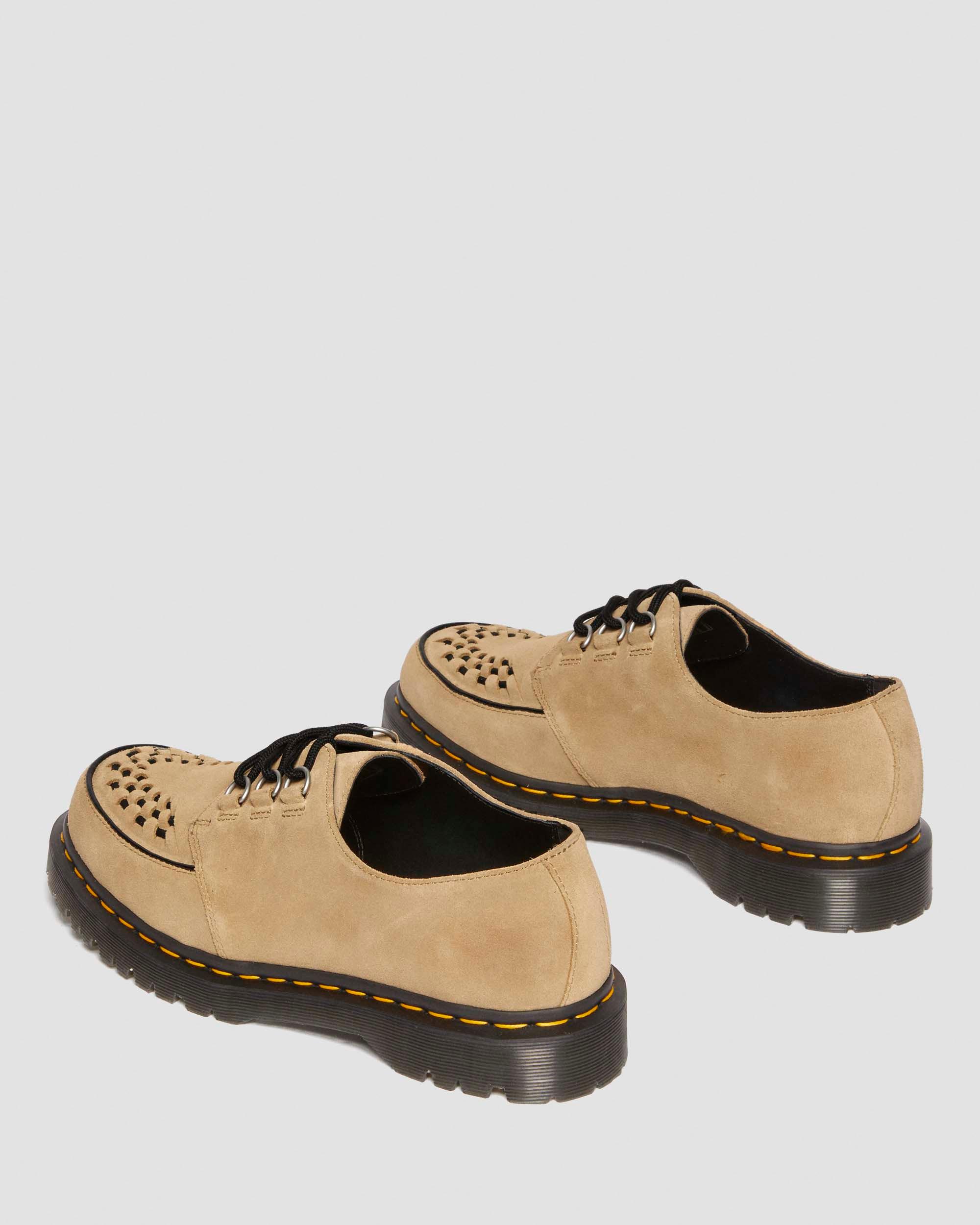 Dr. Martens Ramsey Woven Suede  Creepers In Brown