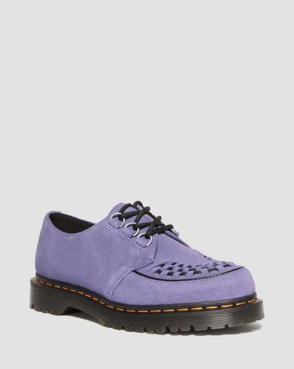 Ramsey woven suede creepers in Twilight Purple | Dr. Martens Ramsey woven suede creepers in Twilight Purple | Dr. Martens