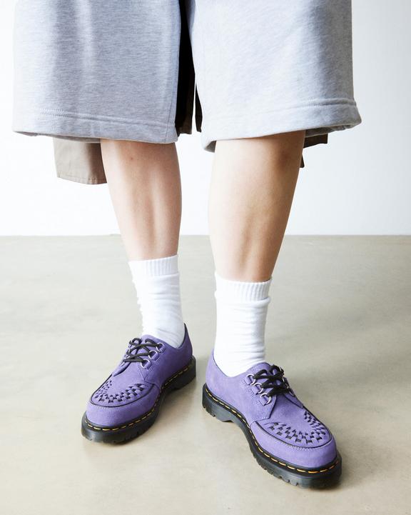 Ramsey woven suede creepers in Twilight Purple | Dr. Martens Ramsey woven suede creepers in Twilight Purple | Dr. Martens