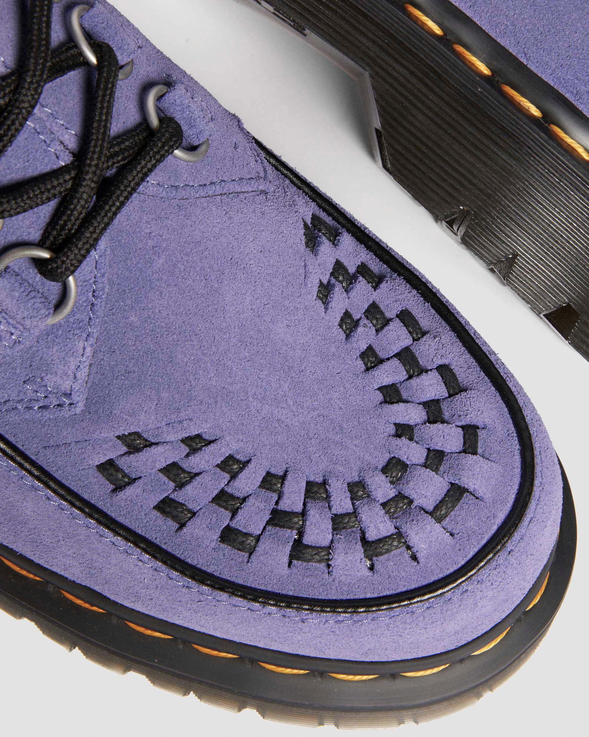Ramsey woven suede creepers in Twilight Purple | Dr. Martens