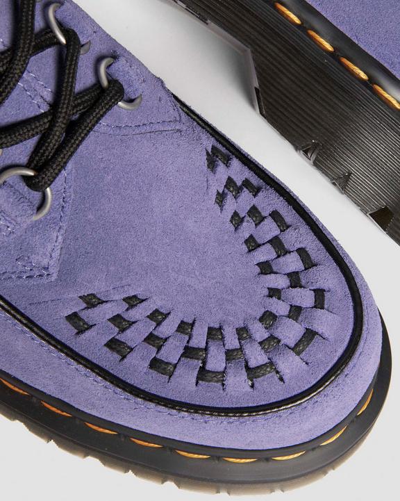 Ramsey woven suede creepers in Twilight Purple | Dr. Martens Ramsey woven suede creepers in Twilight Purple | Dr. Martens