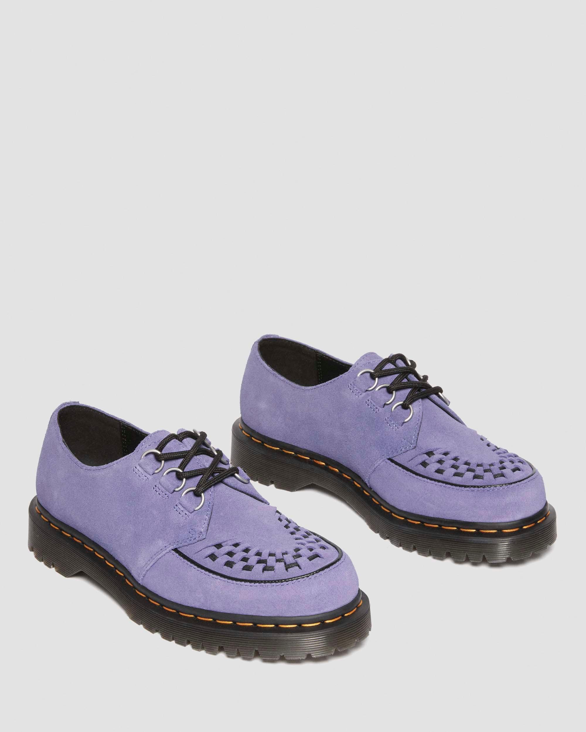 Ramsey woven suede creepers in Twilight Purple | Dr. Martens