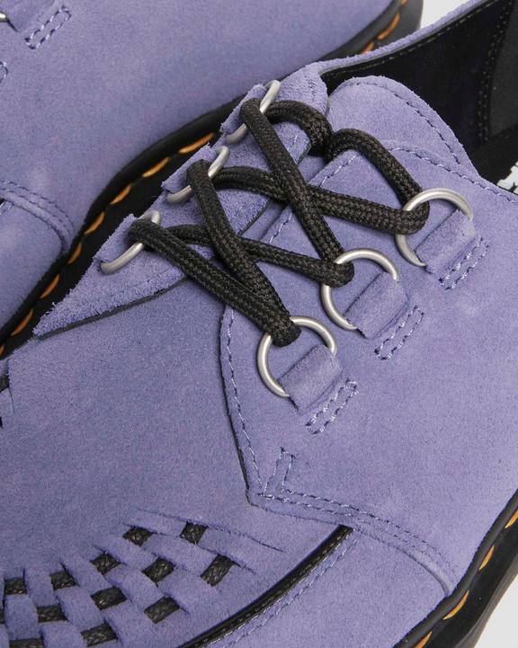 Ramsey woven suede creepers in Twilight Purple | Dr. Martens Ramsey woven suede creepers in Twilight Purple | Dr. Martens