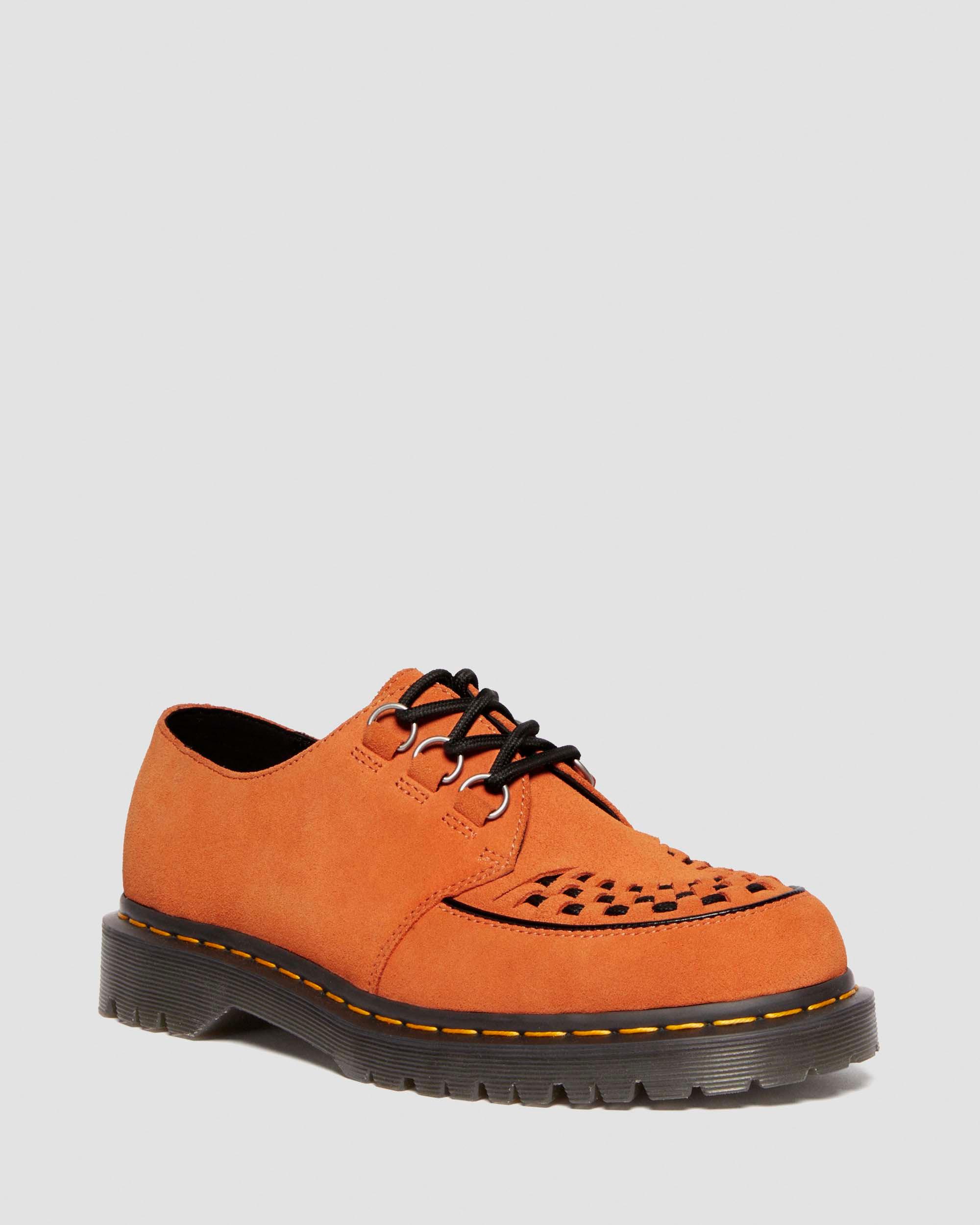 Ramsey Woven Suede Creepers in Oranssi