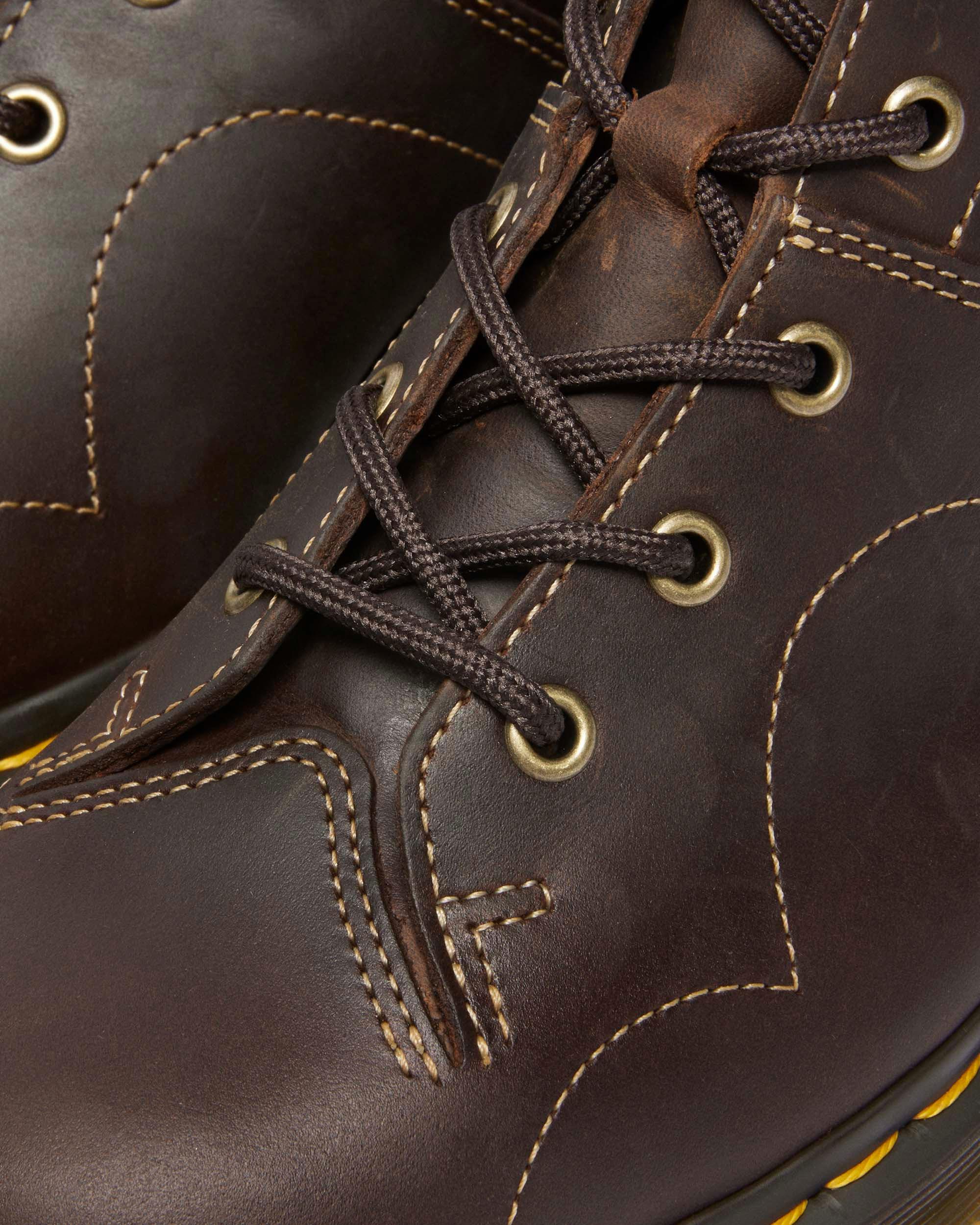 Church Crazy Horse Leather Ankle Boots in Dark Brown