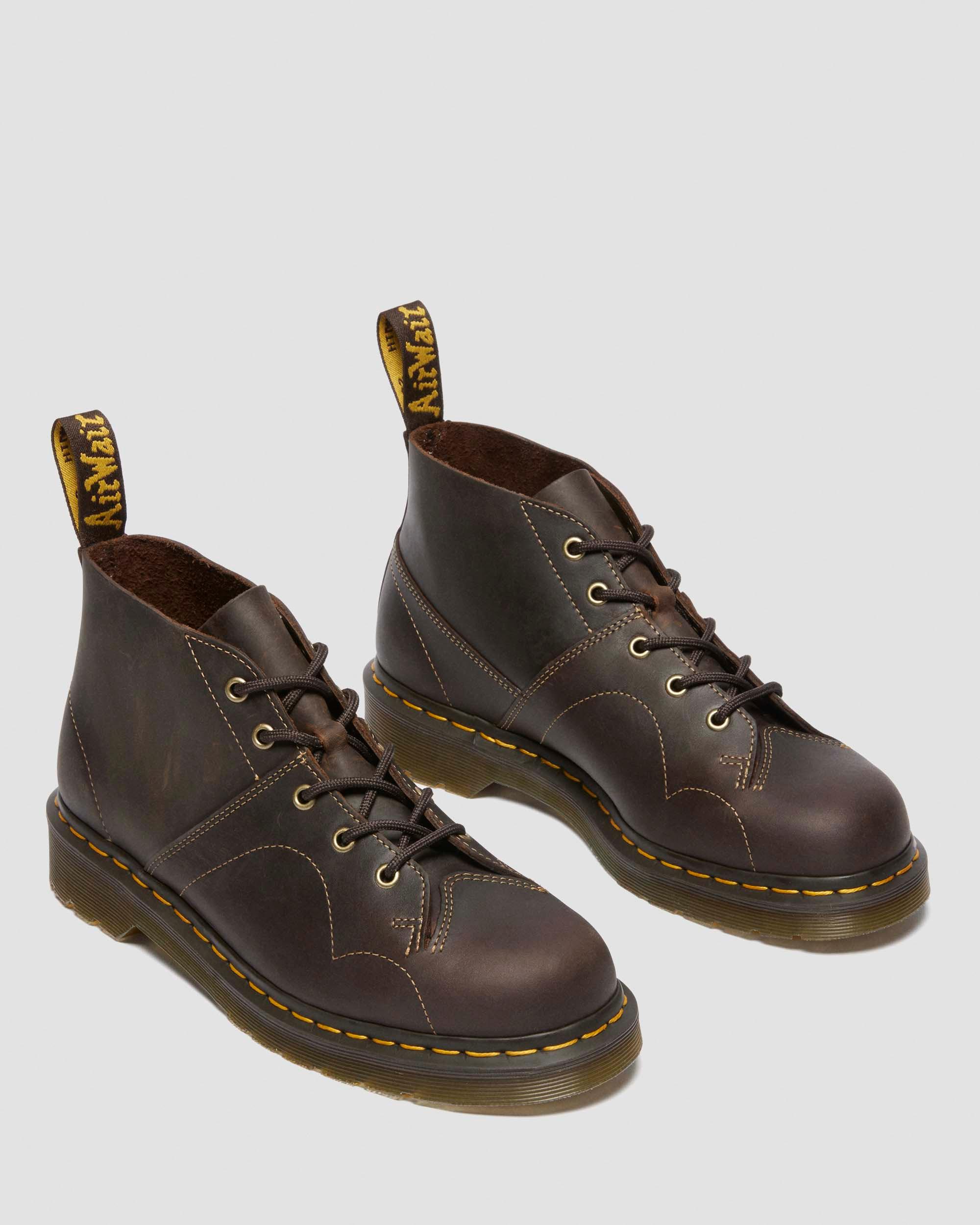 Church Crazy Horse Leather Ankle Boots in Dark Brown