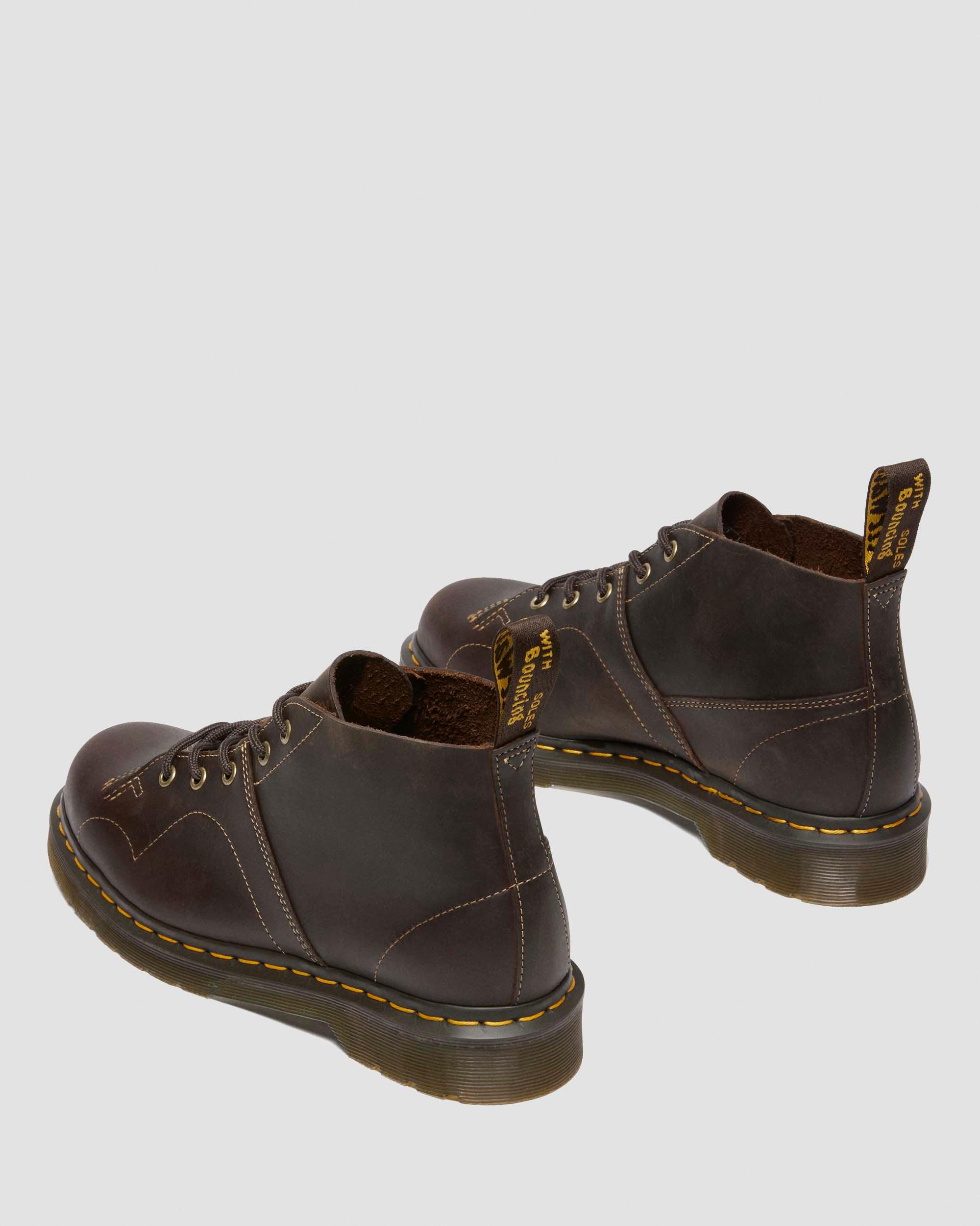 Church Crazy Horse Leather Ankle Boots in Dark Brown