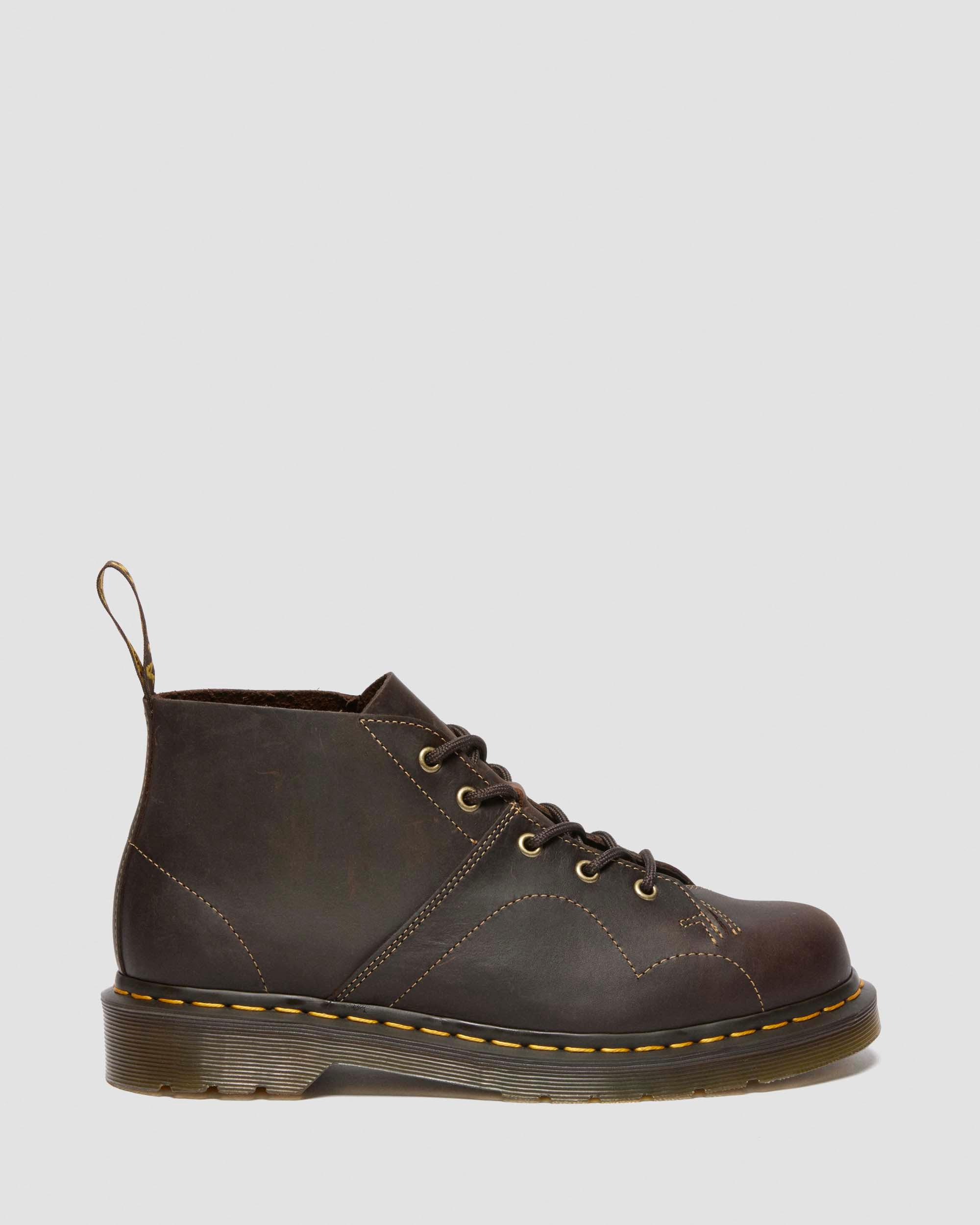 Church Crazy Horse Leather Ankle Boots in Dark Brown
