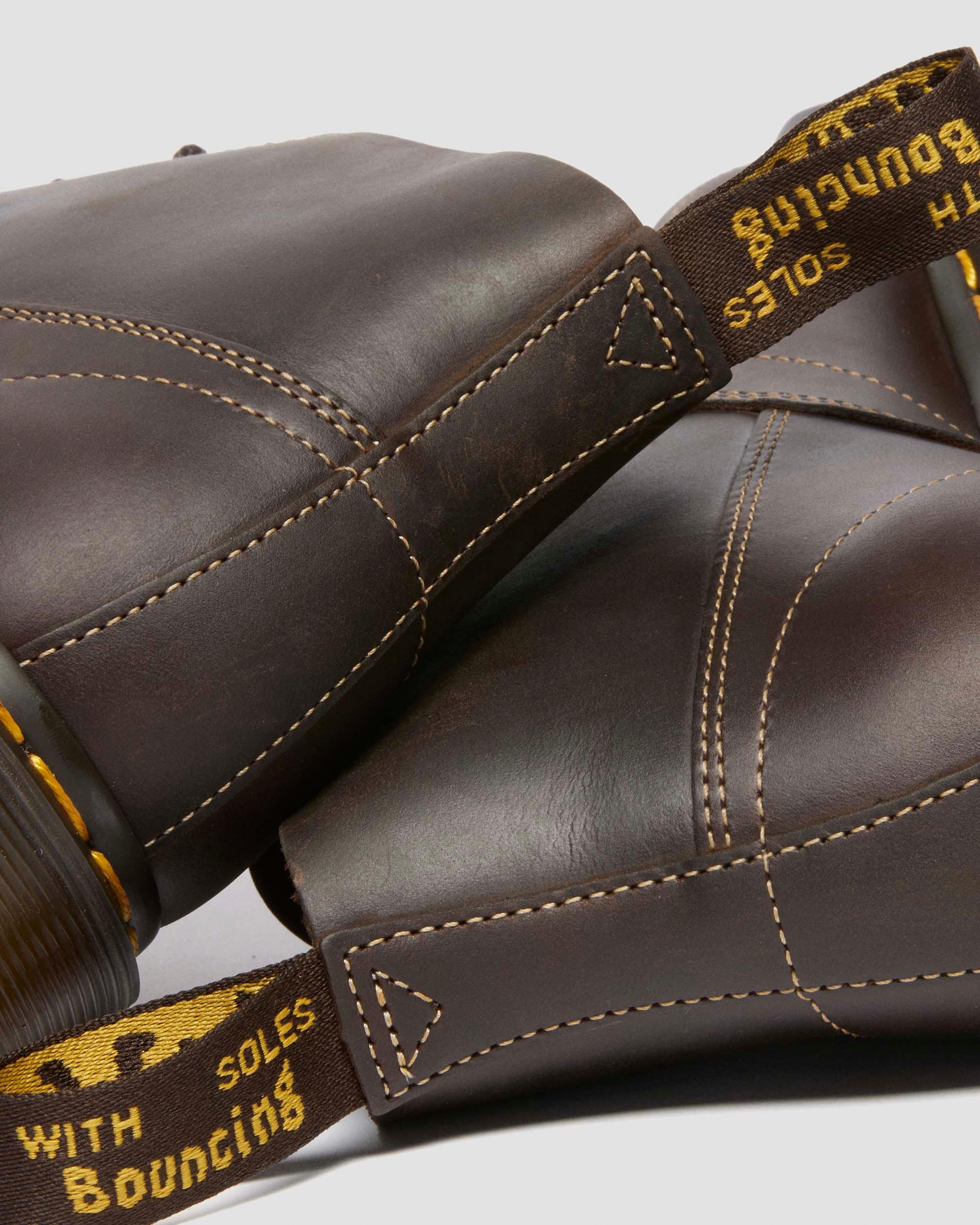 Church Crazy Horse Leather Ankle Boots in Dark Brown