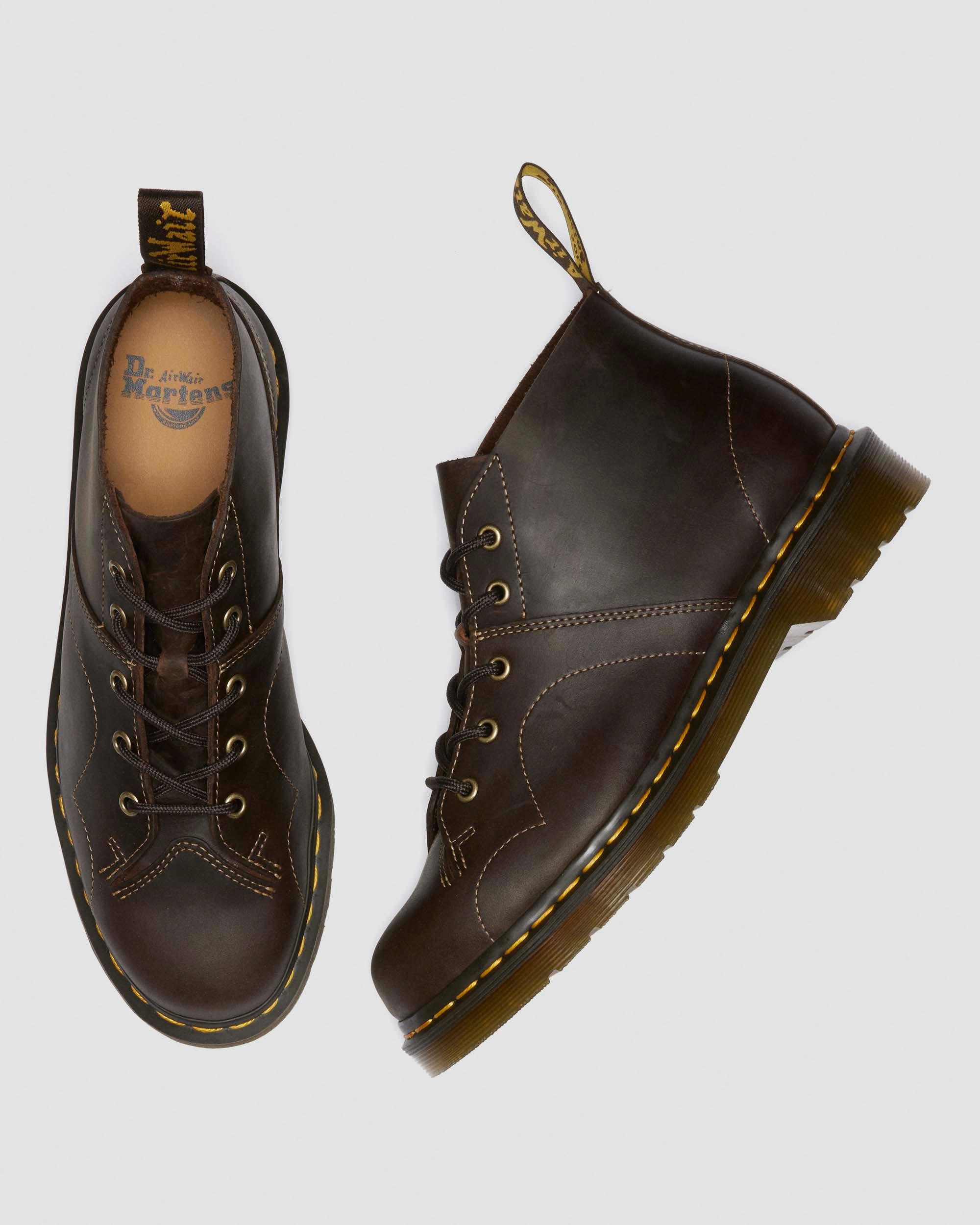 Church Crazy Horse Leather Ankle Boots in Dark Brown