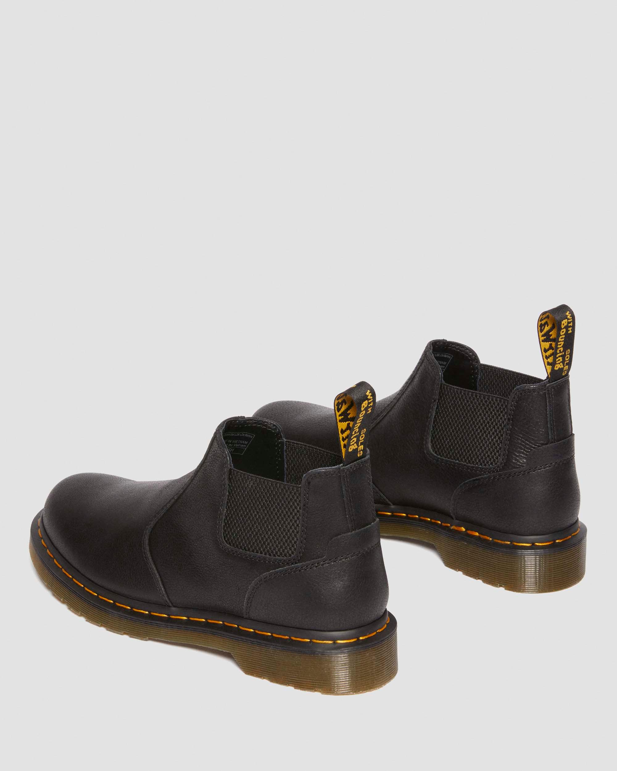 2976 Lo Rogue Leather Chelsea Boots in Black | Dr. Martens
