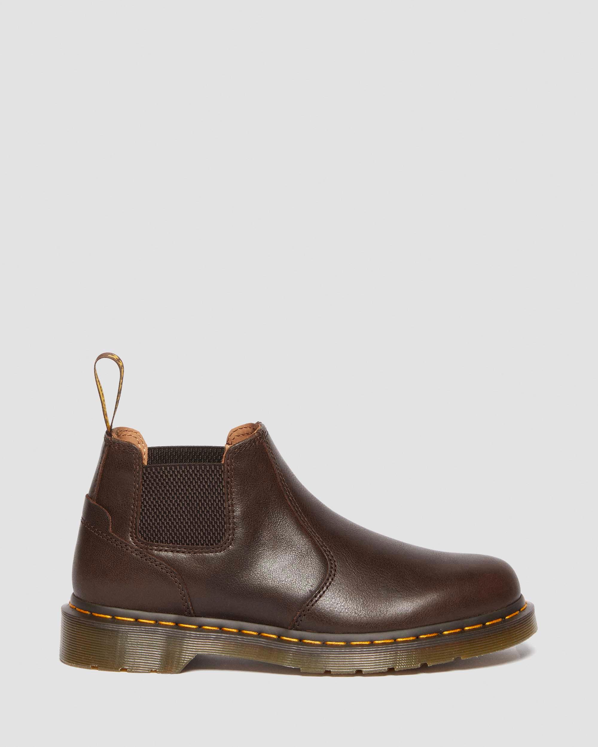 2976 Lo Rogue Leather Chelsea Boots in Brown | Dr. Martens