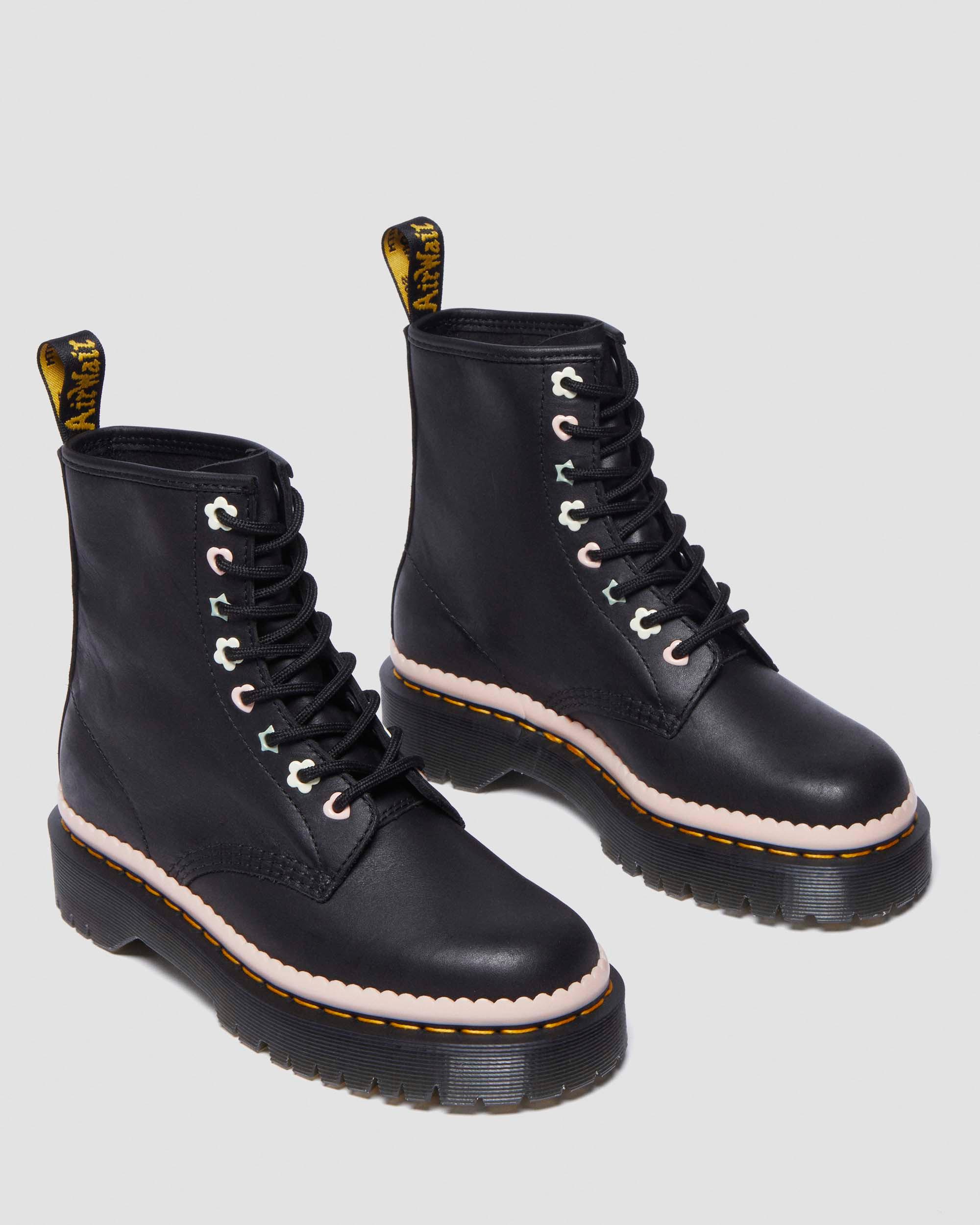 1460 Pascal Bex Front Zip leather boots in BLACK | Dr. Martens™