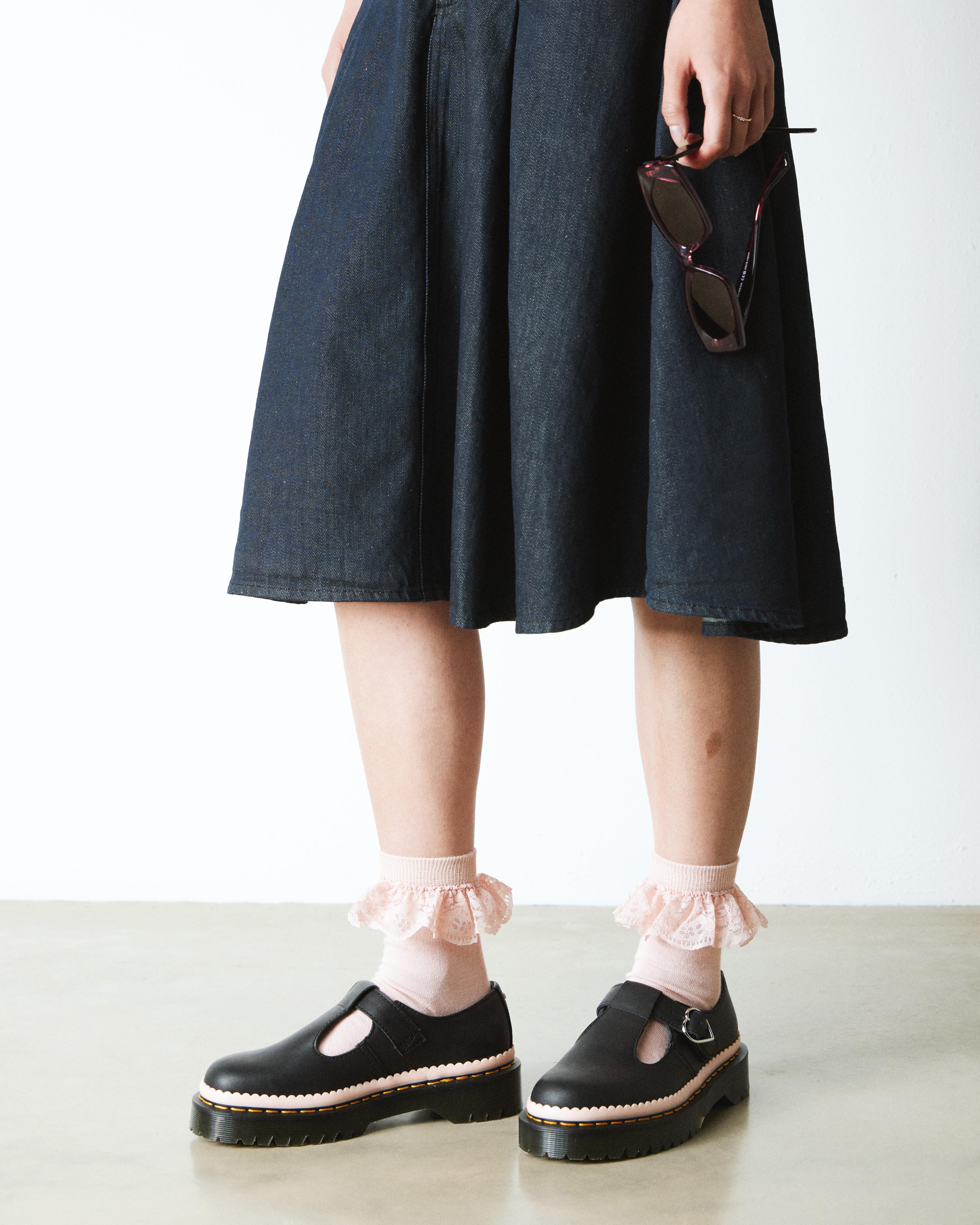 Polley Bex Nappa Luxe leather Mary Jane shoes in Black | Dr. Martens