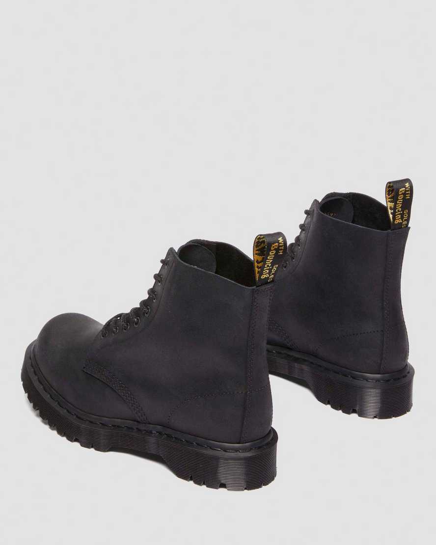 Dr. Martens' 1460 Bex Bump Toe Leather Boots In Black