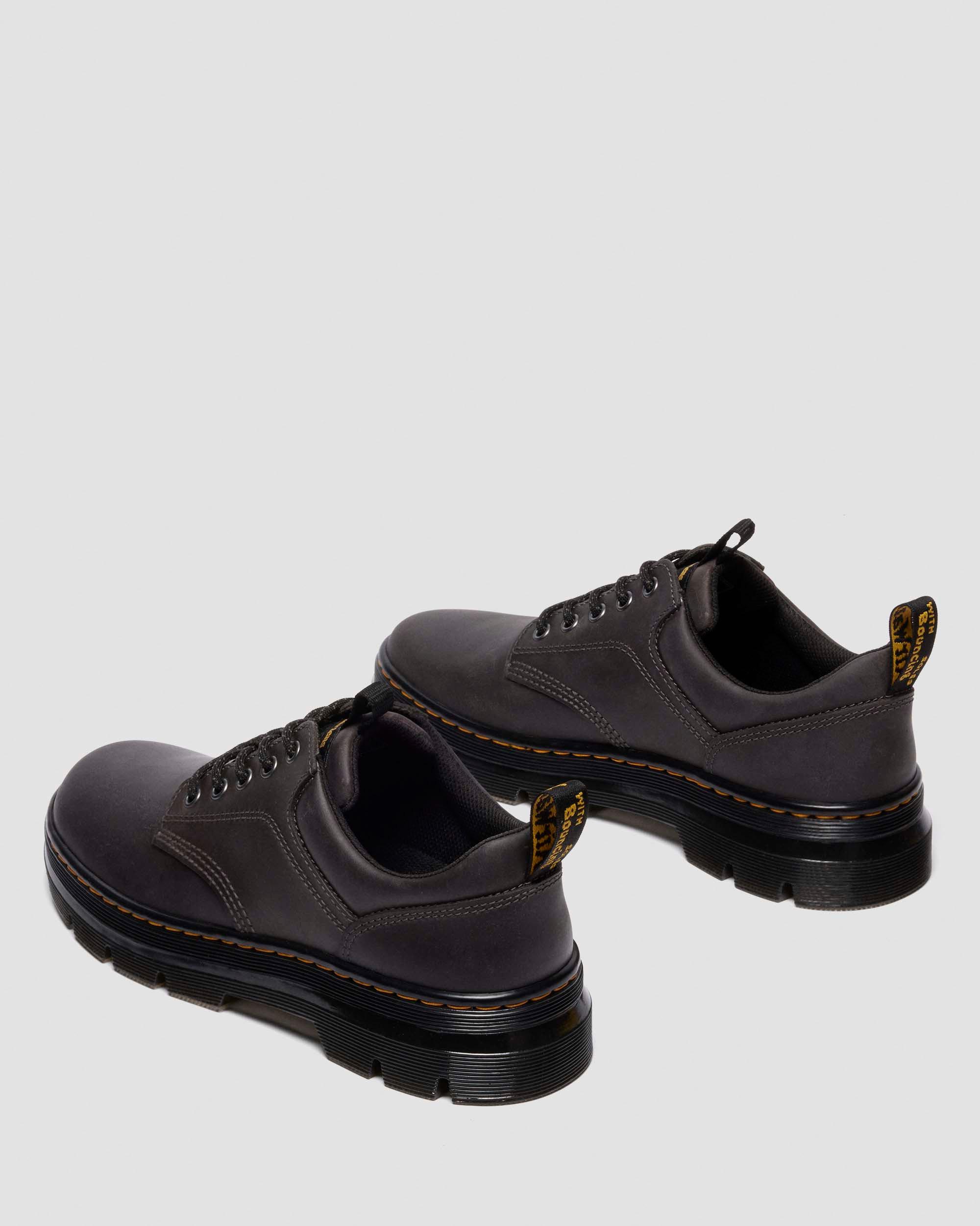 Reeder Leather Utility Shoes in GUNMETAL | Dr. Martens™