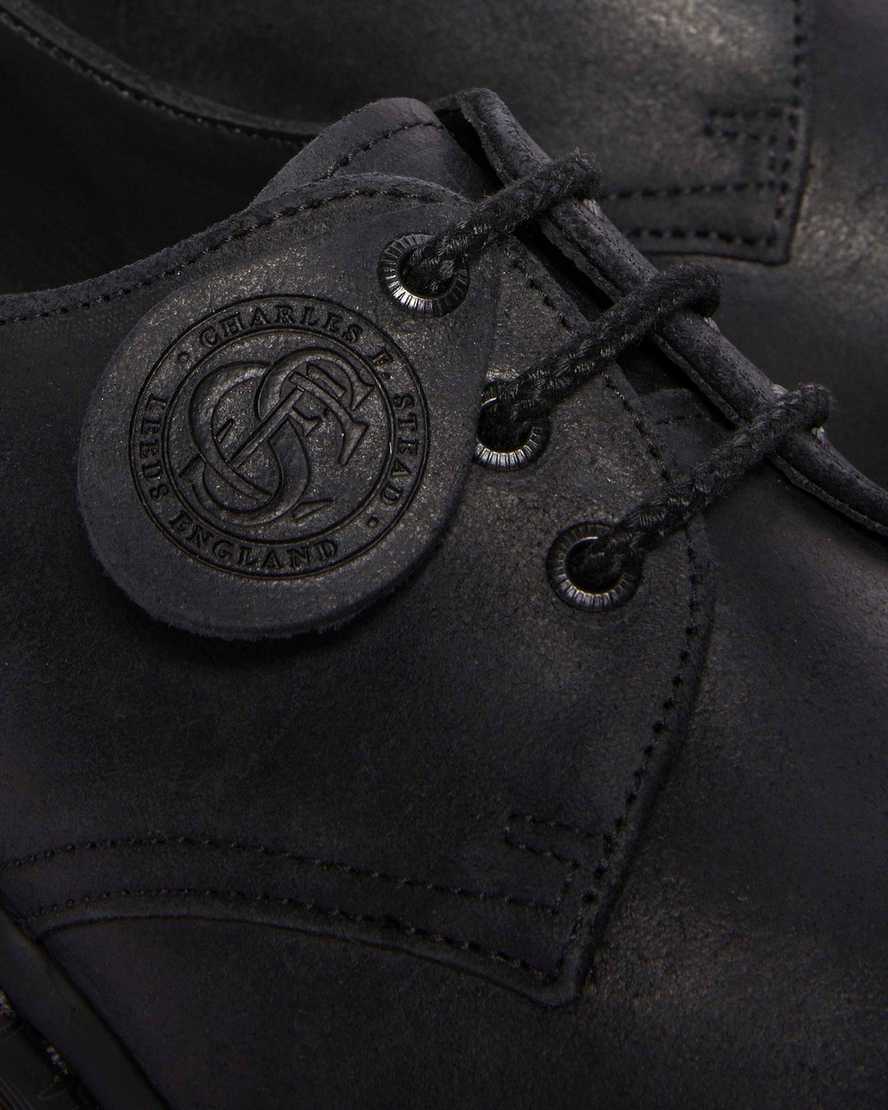 Shop Dr. Martens' 1461 Bex Bump Toe Leather Shoes In Black