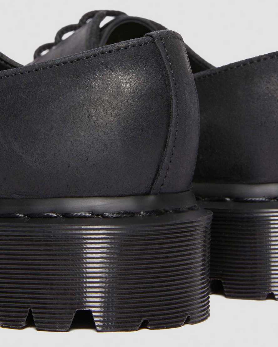 Shop Dr. Martens' 1461 Bex Bump Toe Leather Shoes In Black