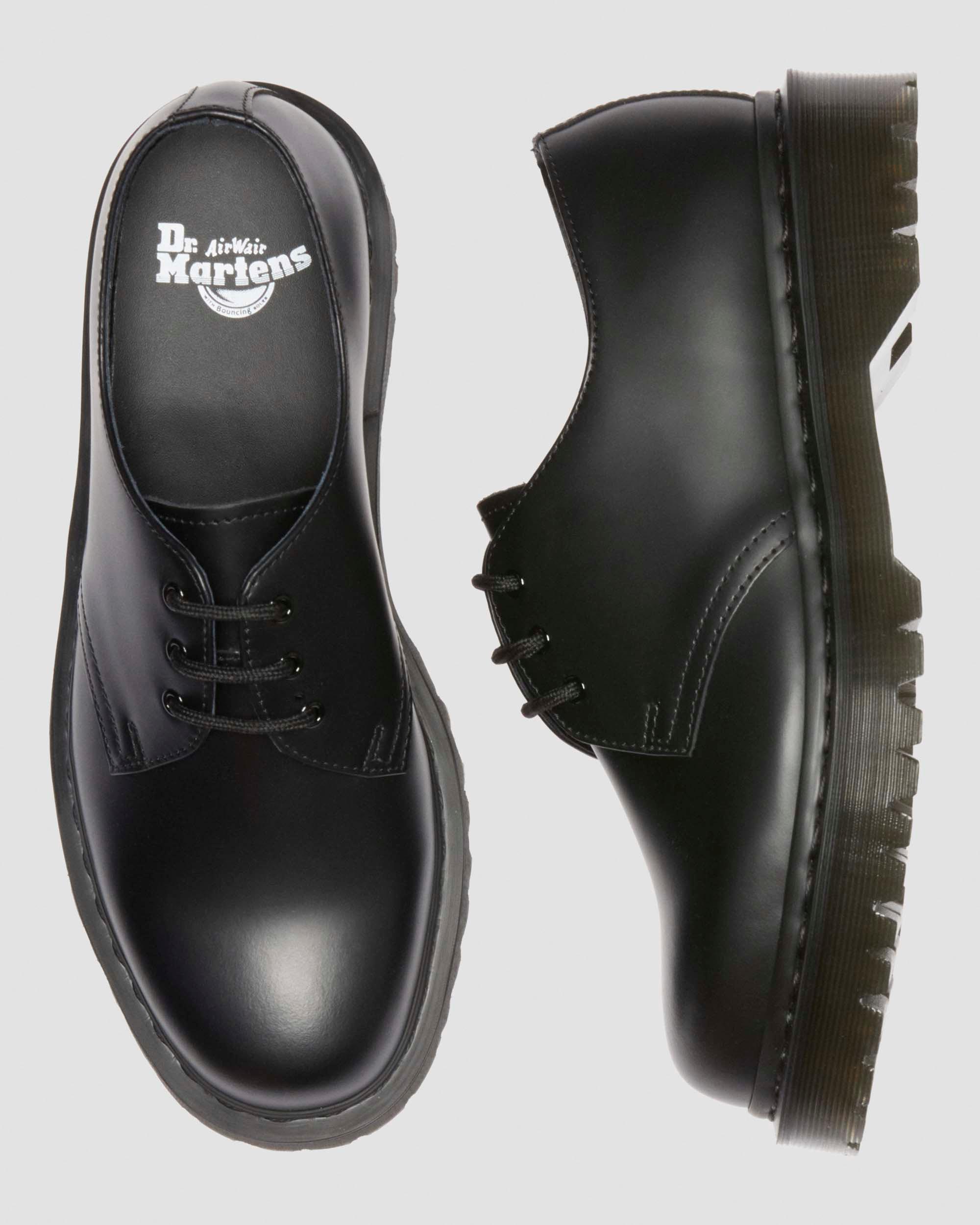 1461 Bex Made in England Bump Toe leather Shoes in BLACK | Dr