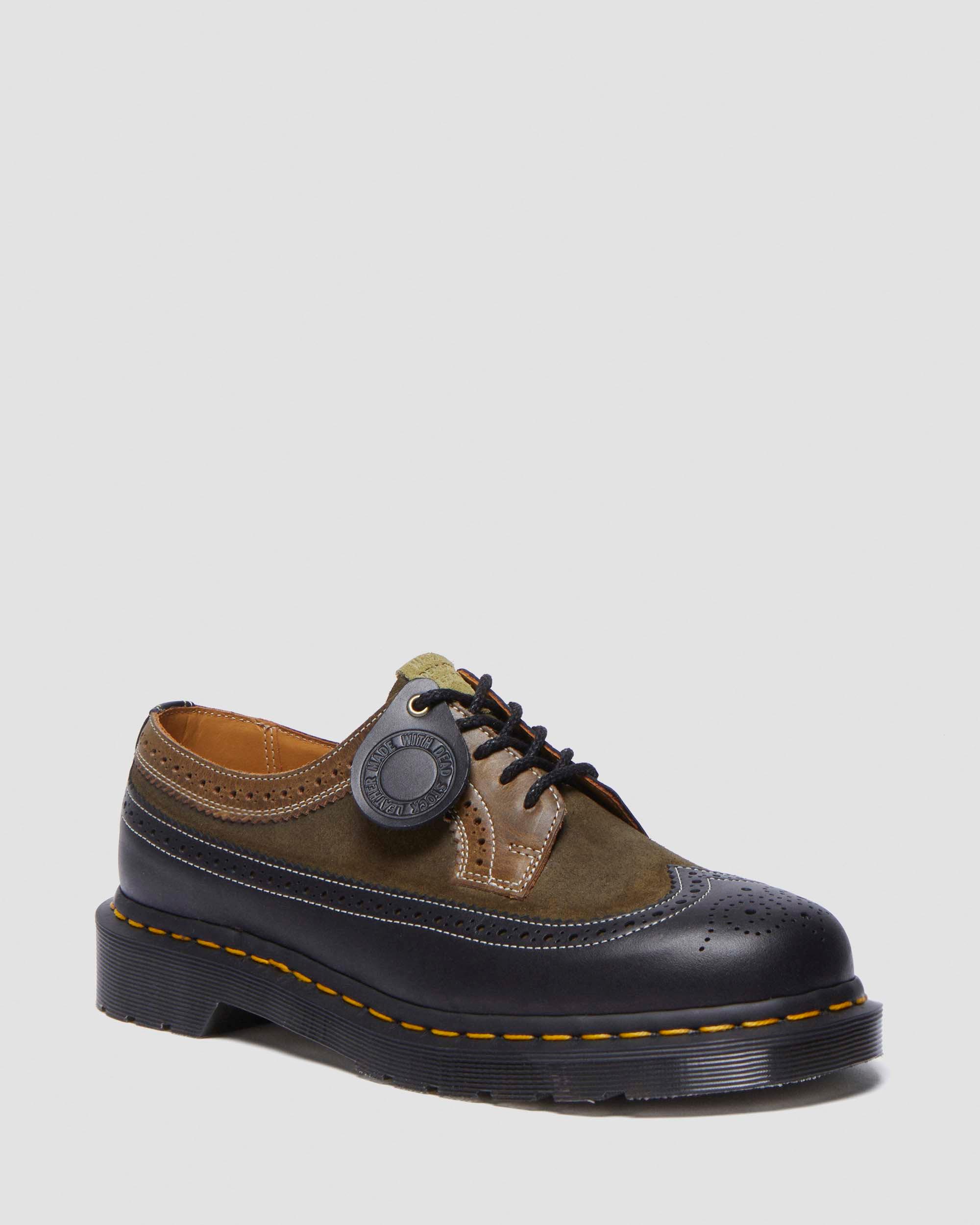 3989 Deadstock brogue shoes in Multi Green