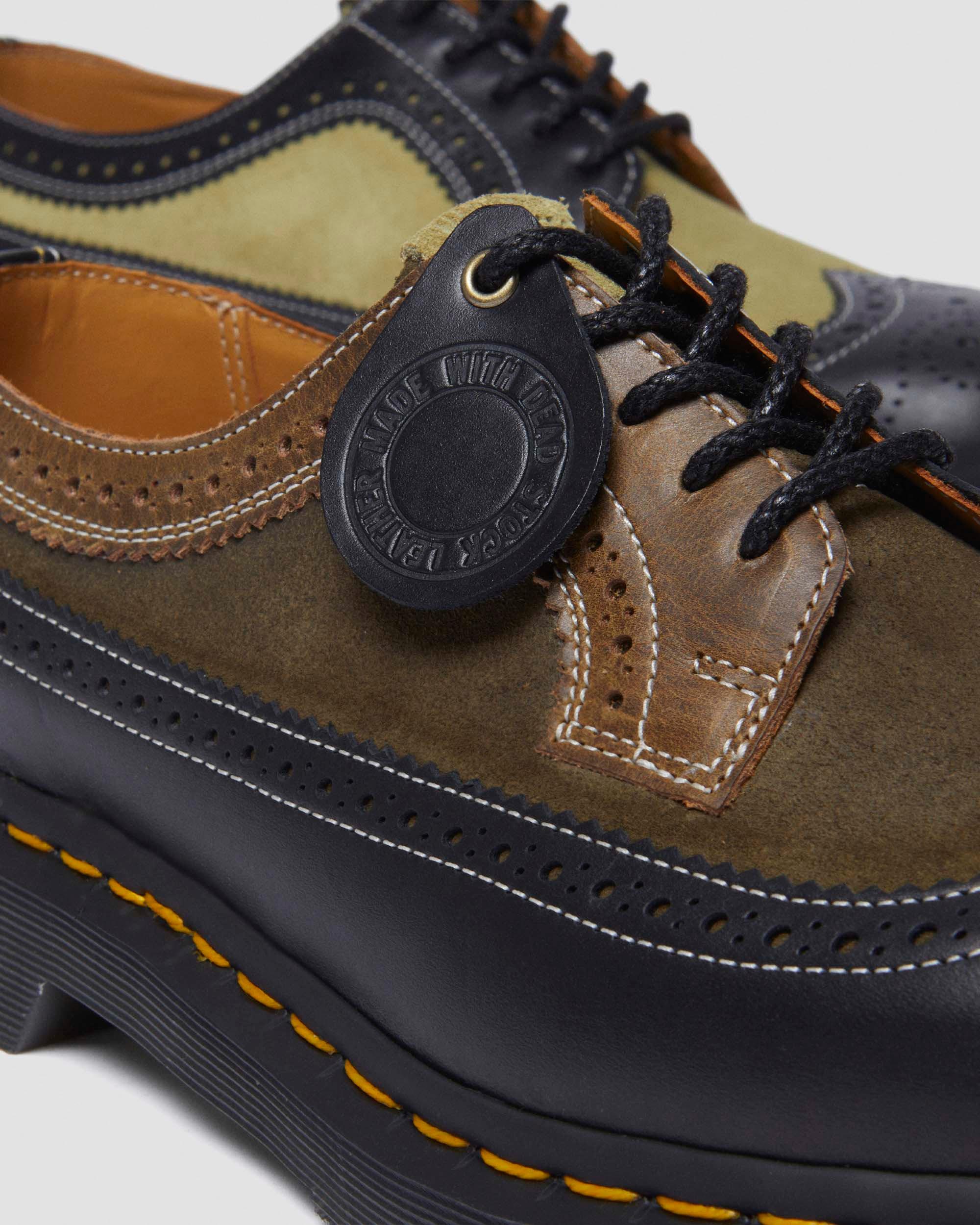 3989 Deadstock brogue shoes in Multi Green