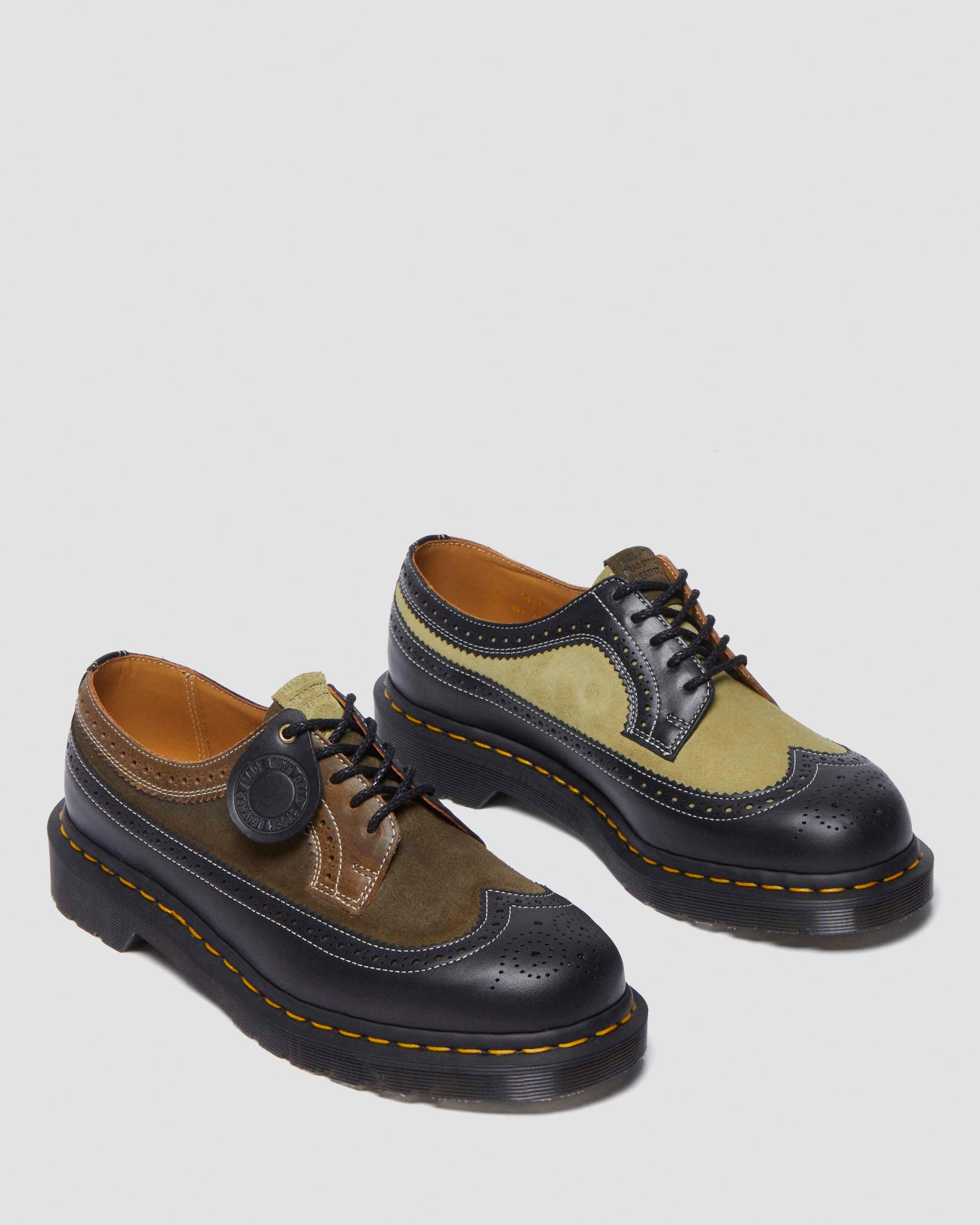 3989 Deadstock brogue shoes in Multi Green