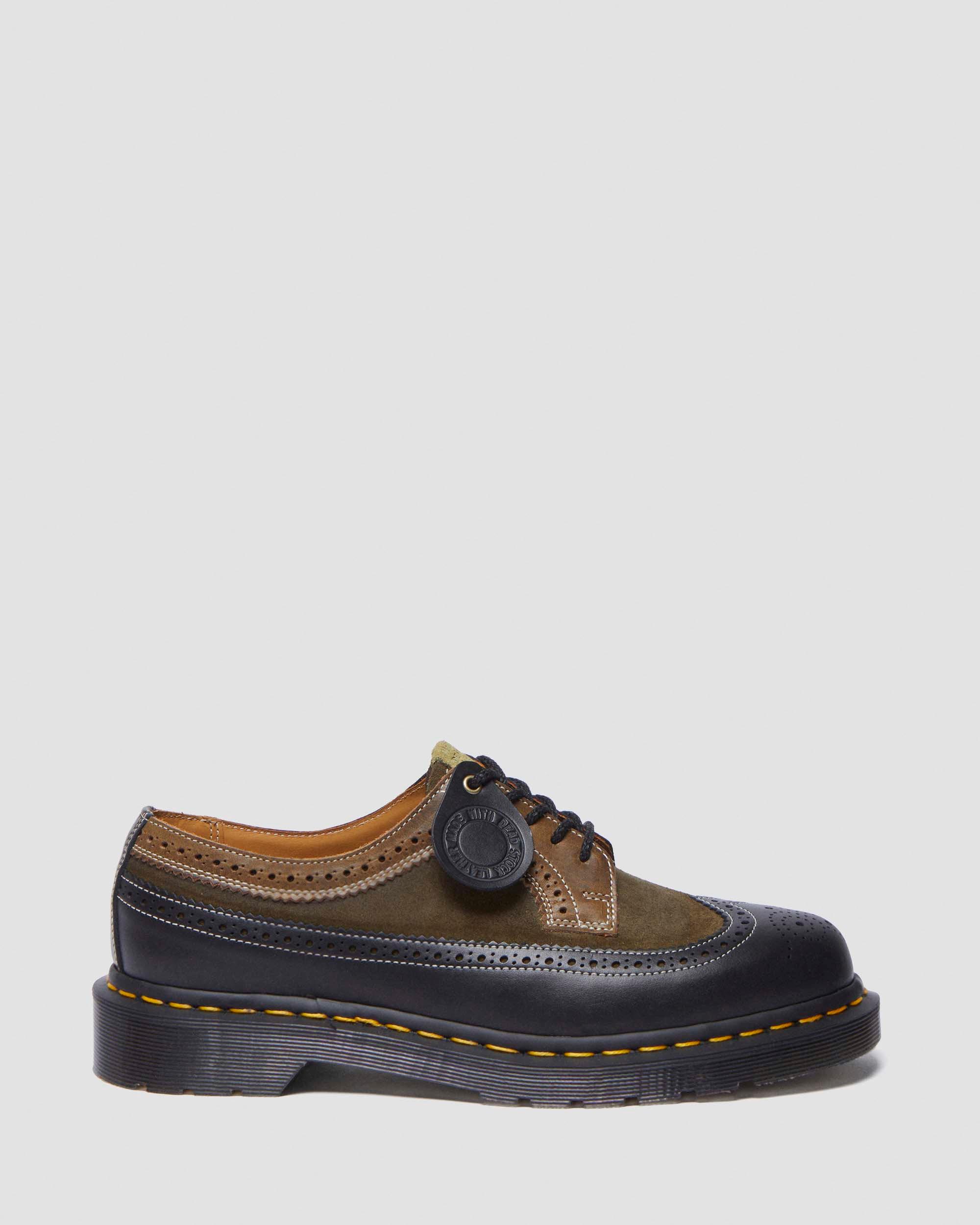 3989 Deadstock brogue shoes in Multi Green