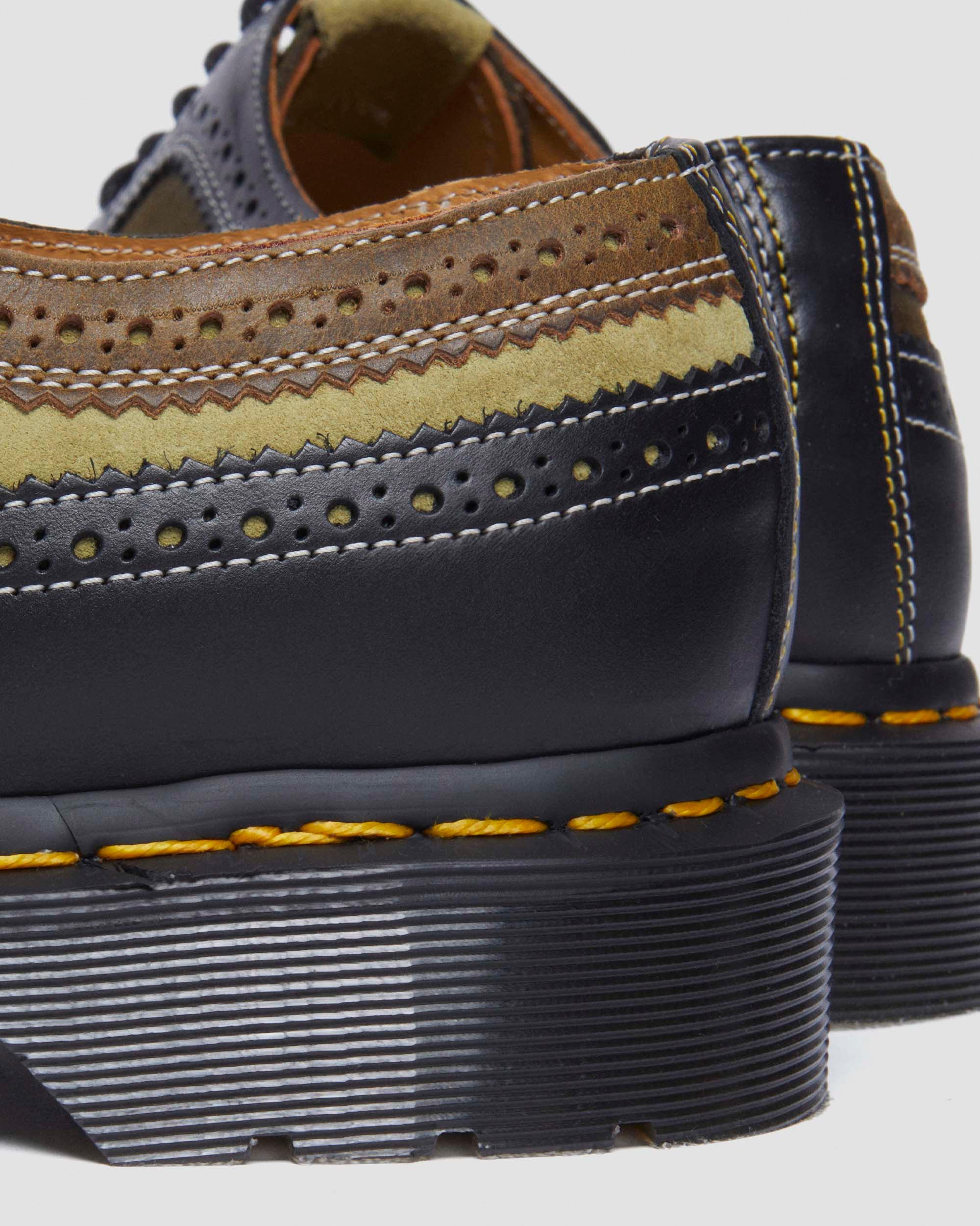 3989 Deadstock brogue shoes in Multi Green