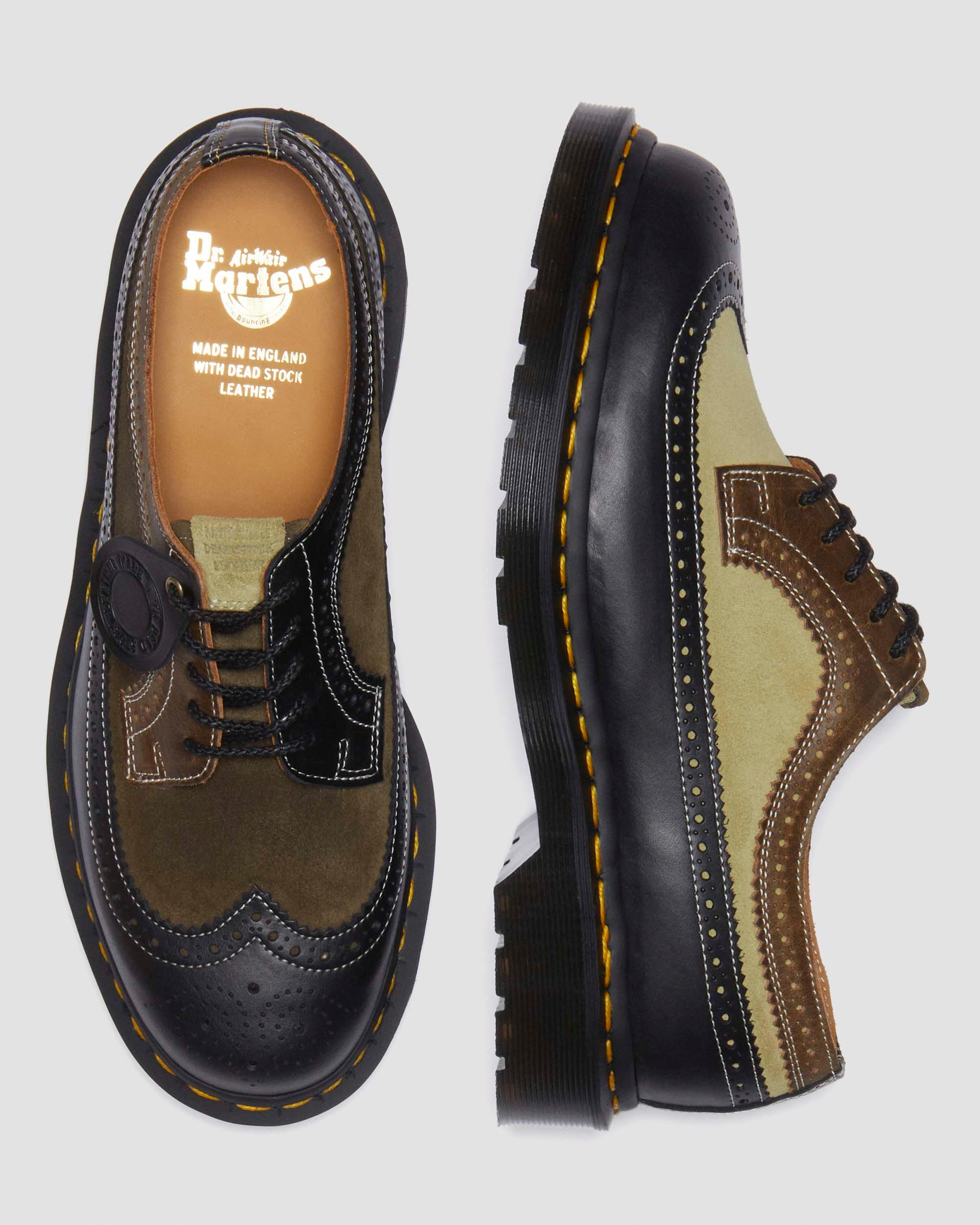 3989 Deadstock brogue shoes in Multi Green