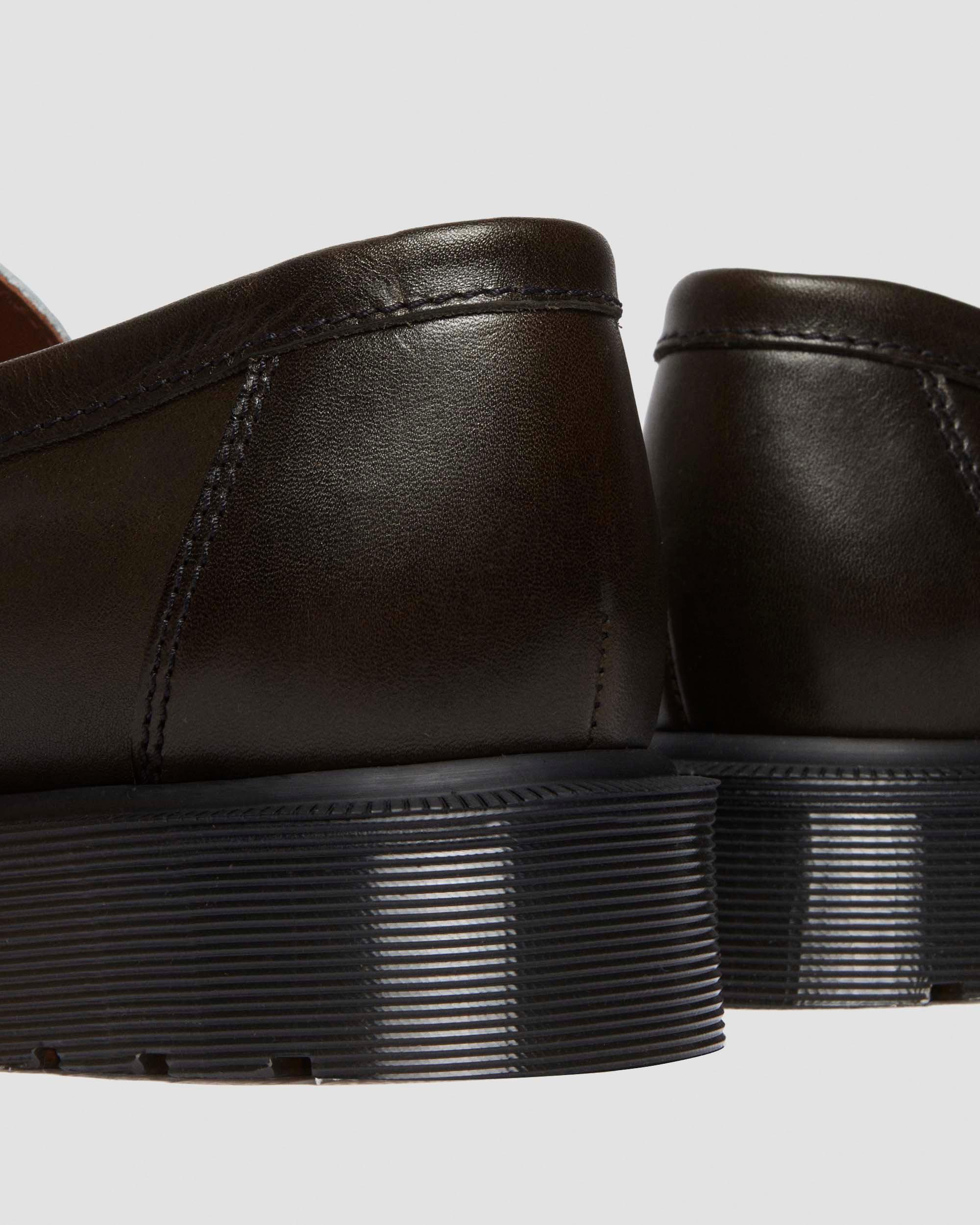 Penton two-tone leather loafers in Olive+White
