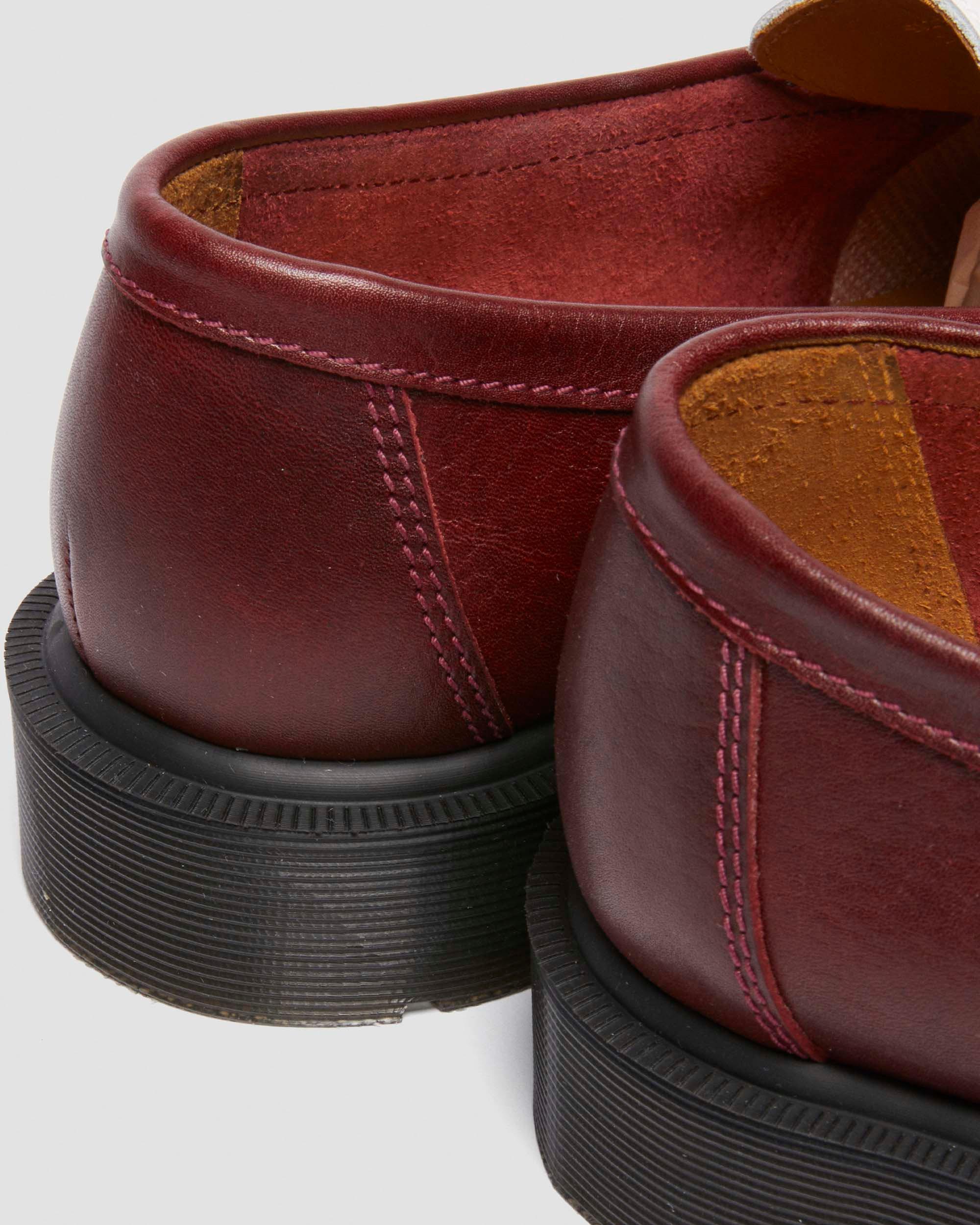 Penton Two-Tone-loafers i læder in Bordeauxfarvet+Hvid