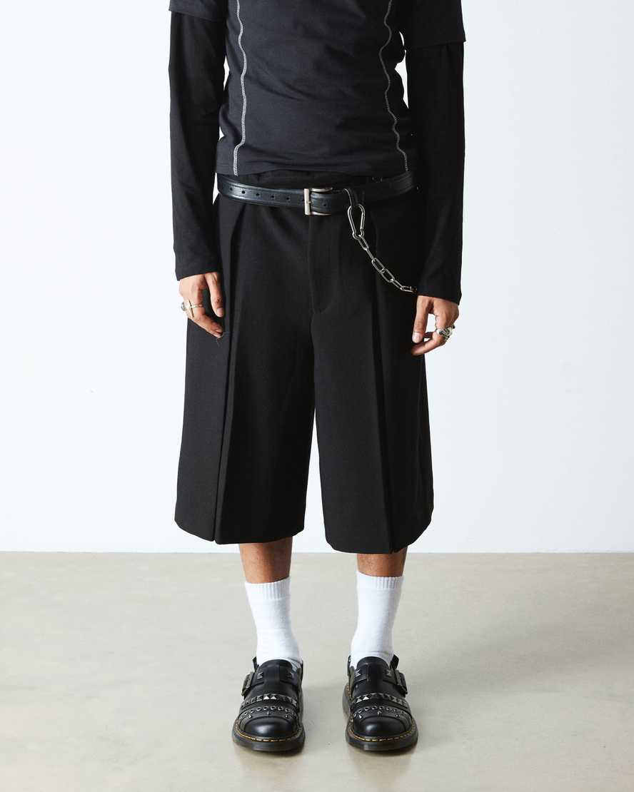 Dr. Martens Jorge Ii Hardware Leather Mules In Black