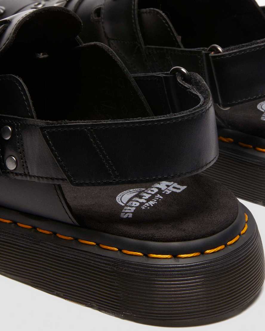 Dr. Martens Jorge Ii Hardware Leather Mules In Black