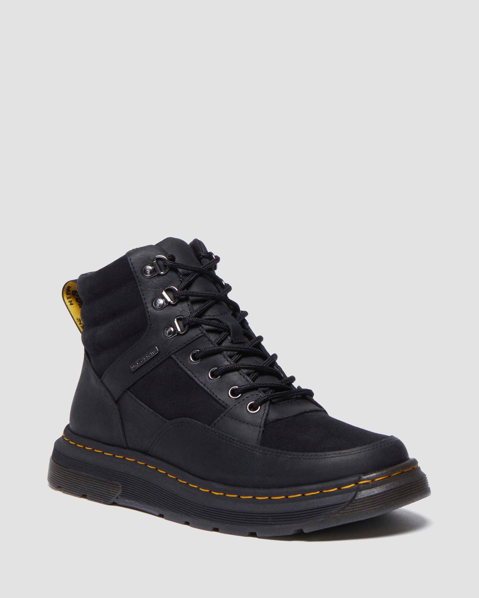 Crewson Chukka leather Padded Boots in Black
