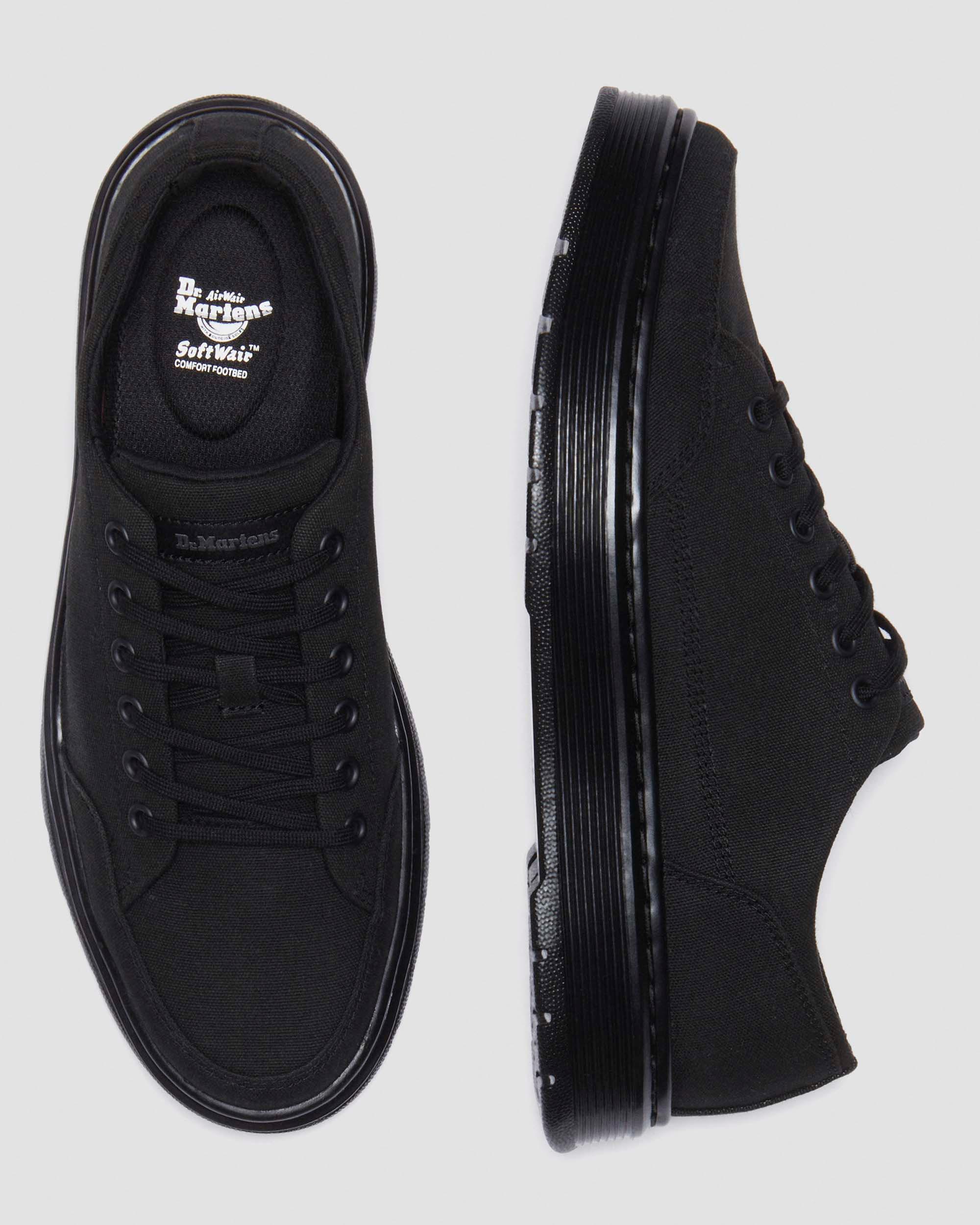 Brookline Canvas Casual Shoes in BLACK | Dr. Martens™