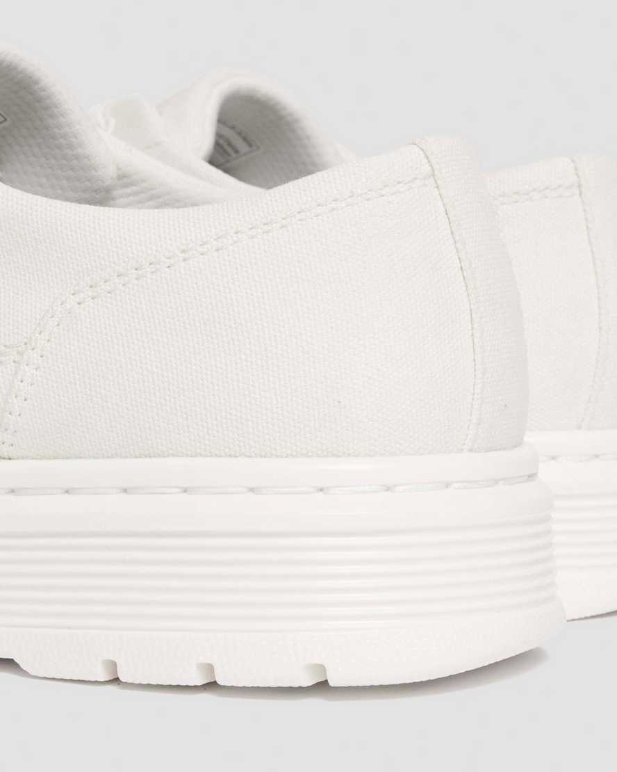 Dr. Martens' Brookline Canvas Casual Shoes In White