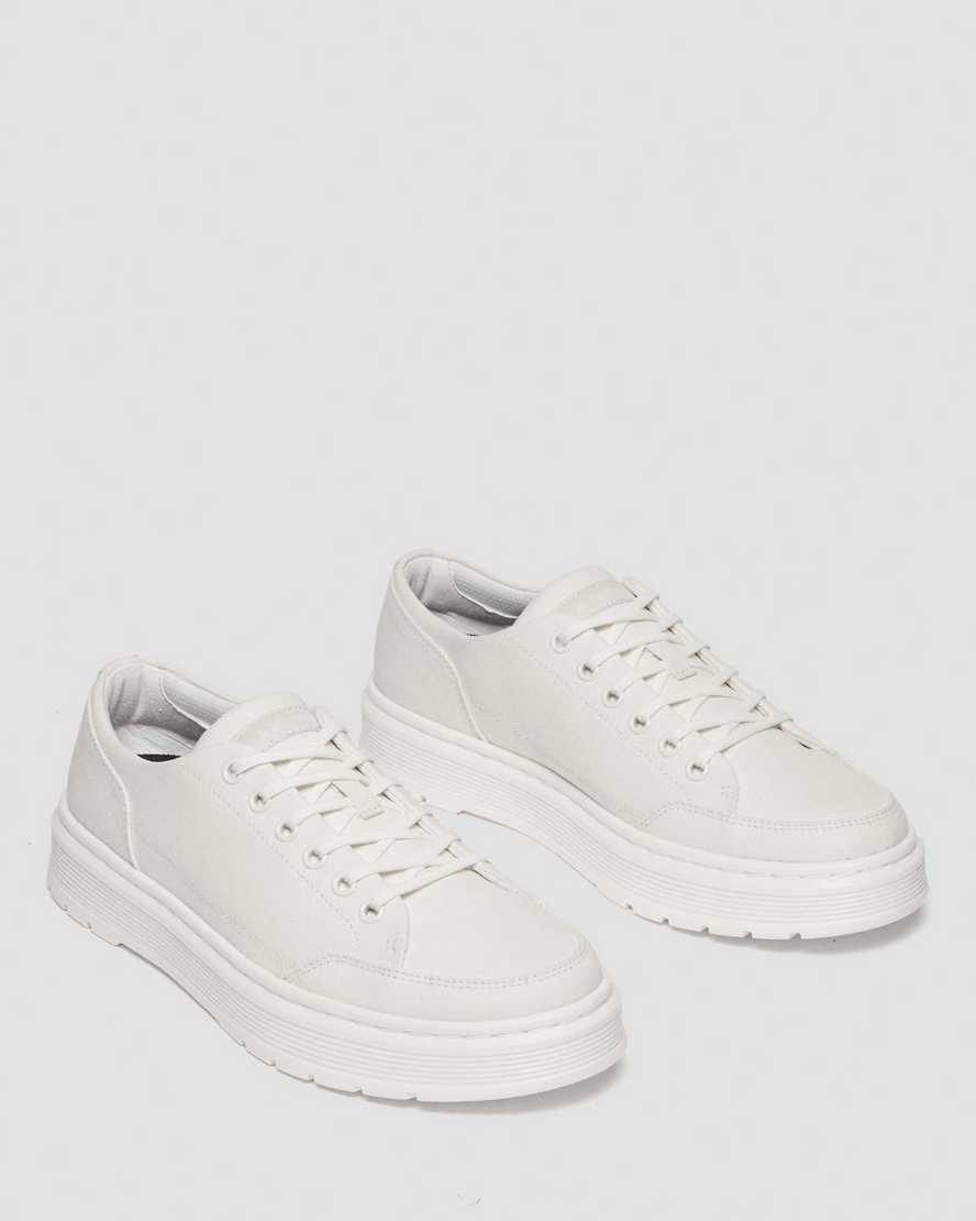 Dr. Martens' Brookline Canvas Casual Shoes In White