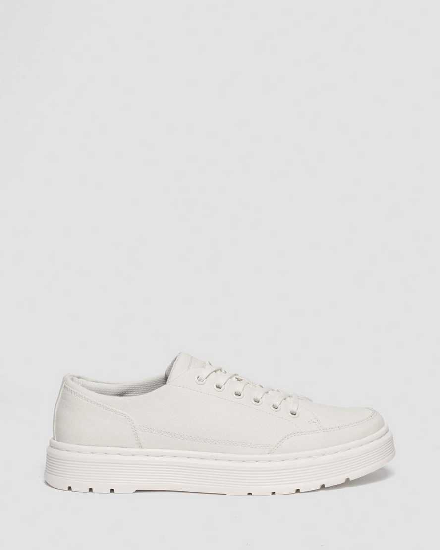 Dr. Martens' Brookline Canvas Casual Shoes In White