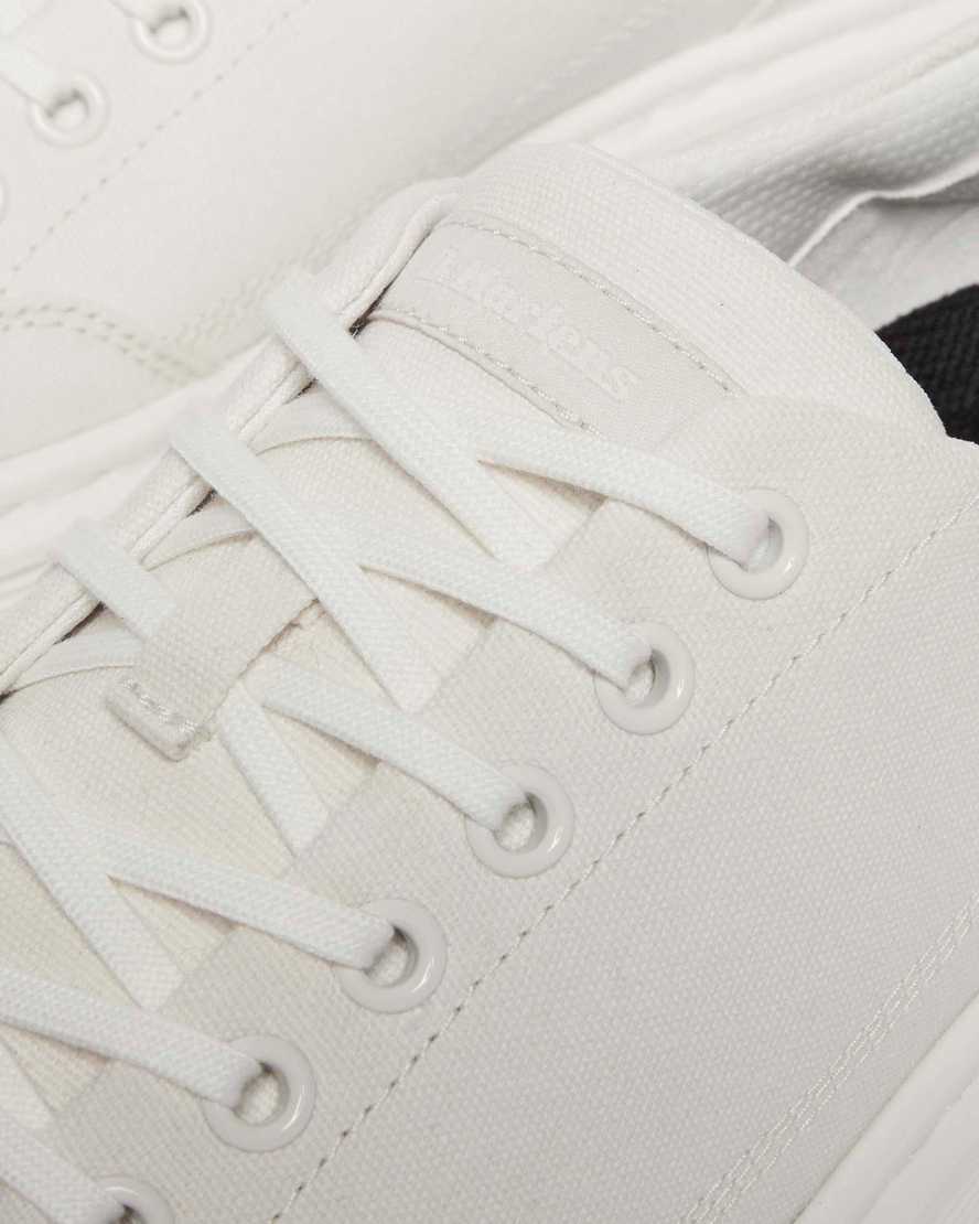Dr. Martens' Brookline Canvas Casual Shoes In White