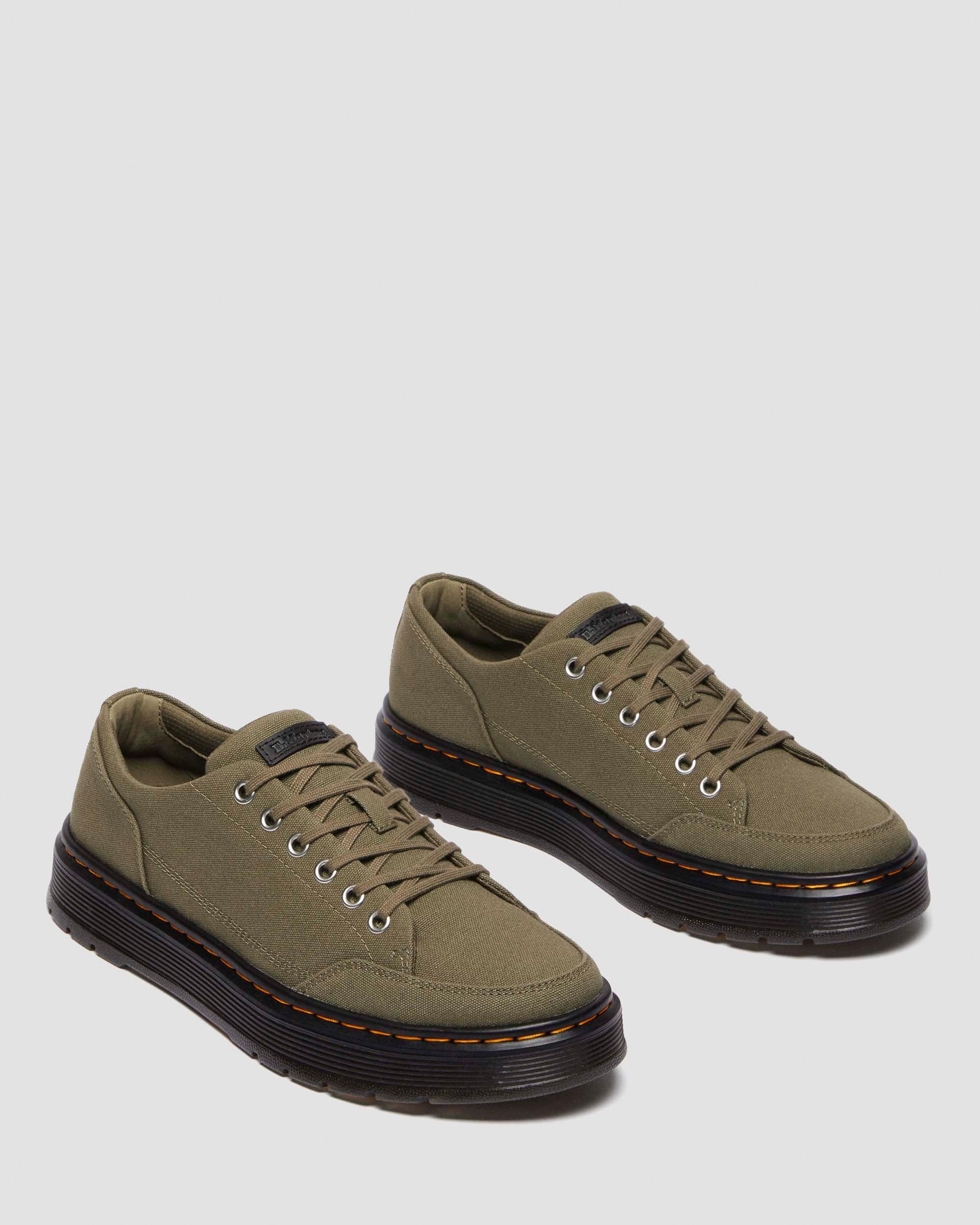 【Dr.Martens】キャンバス シューズ ブルックライン Brookline Canvas Casual Shoes in Dms Olive Canvas | Dr. Martens