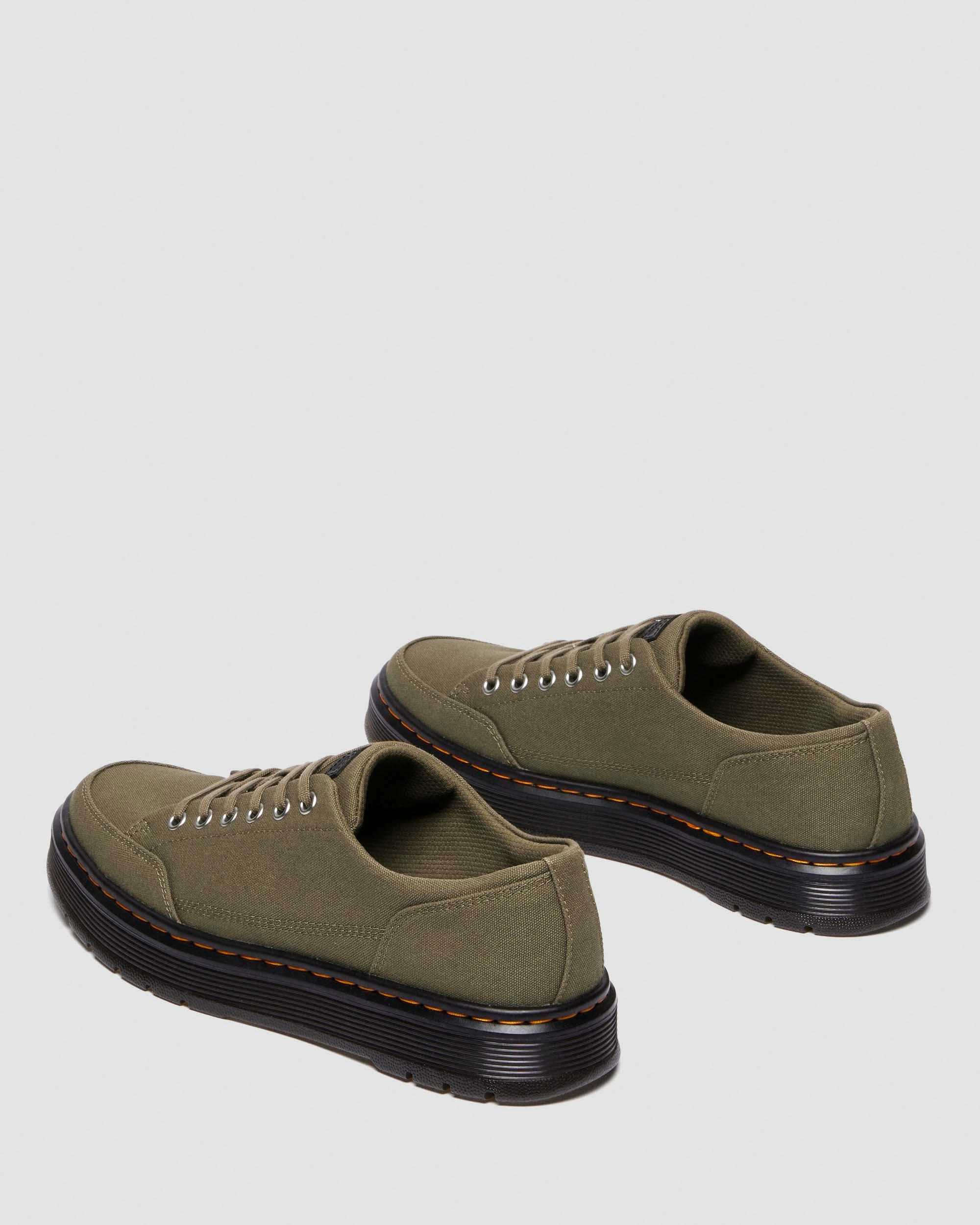 Brookline Canvas Casual Shoes in Dms Olive Canvas | Dr. Martens