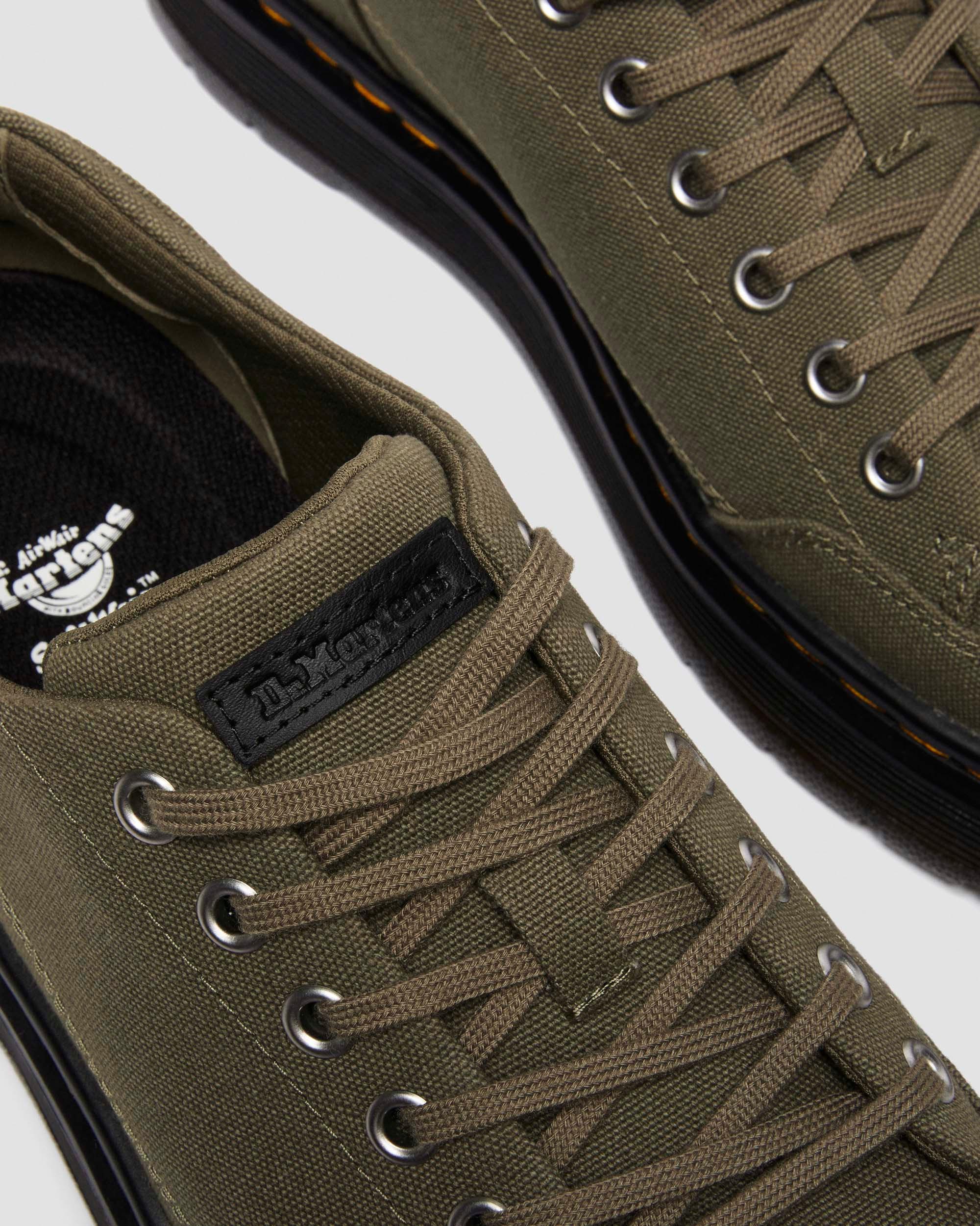 Brookline Canvas Casual Shoes in Dms Olive Canvas | Dr. Martens