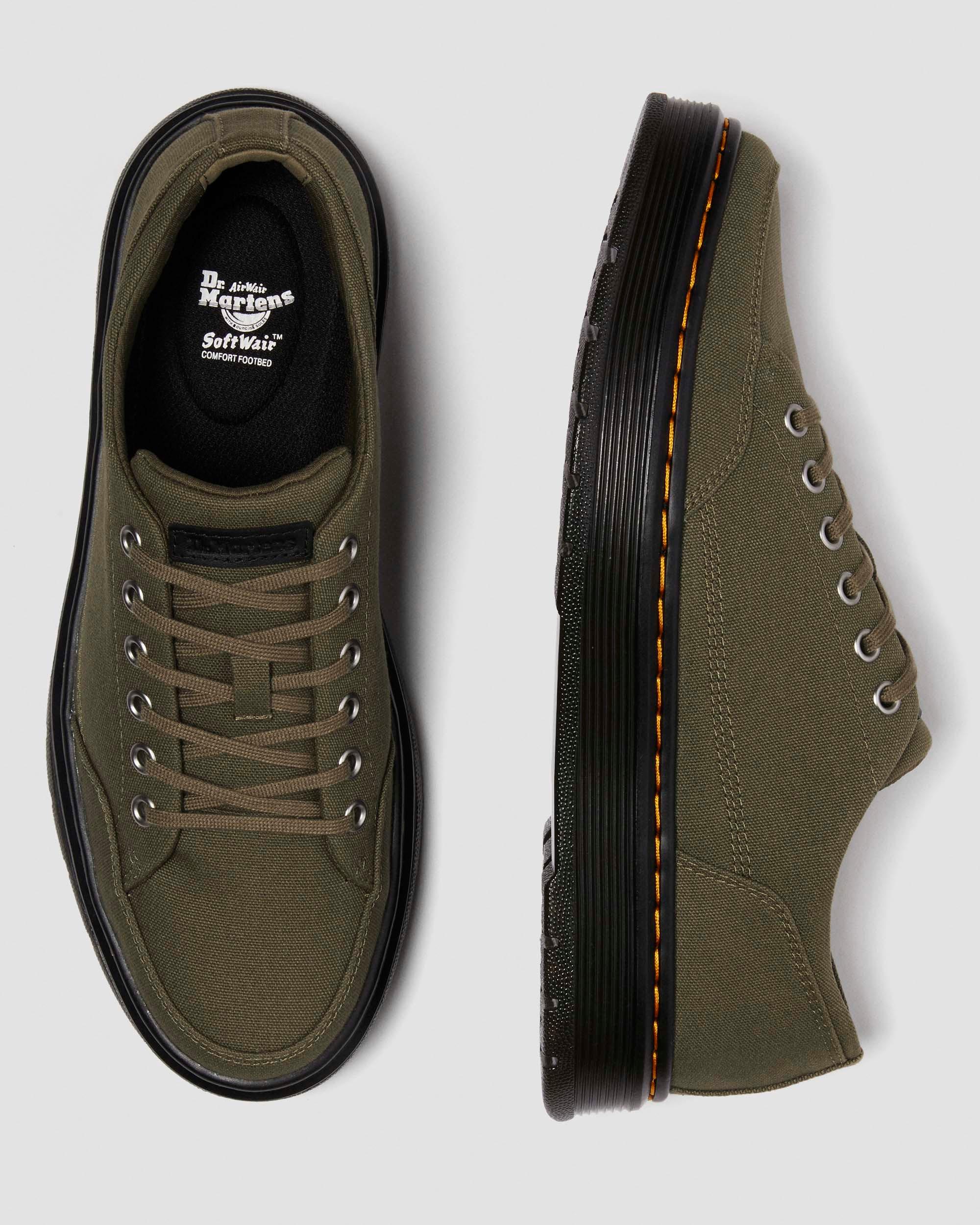 【Dr.Martens】ブルックライン キャンバス スニーカー Brookline Canvas Casual Shoes in Dms Olive Canvas | Dr. Martens