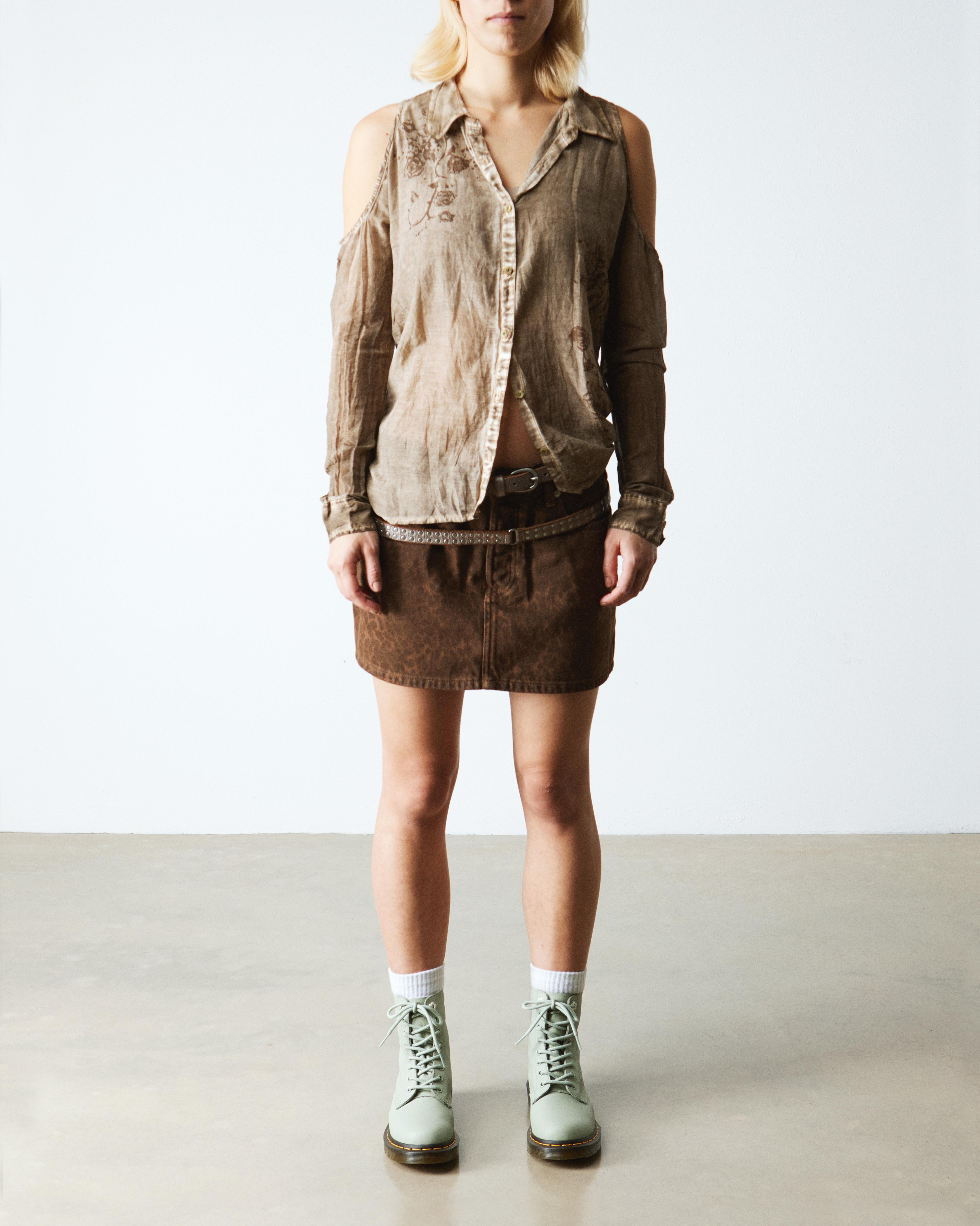 1460 Pascal Virginia leather boots in Sage Green