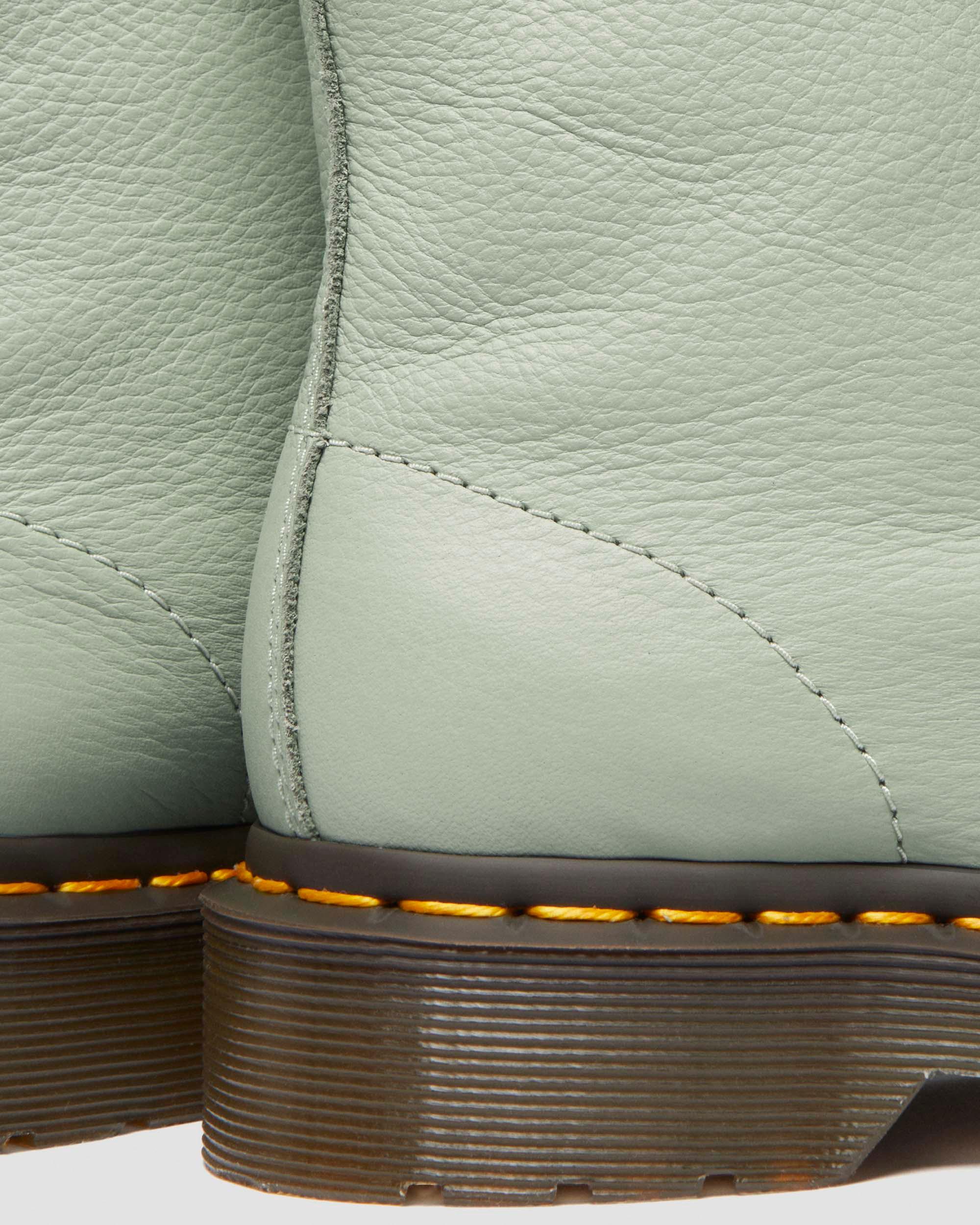1460 Pascal Virginia leather boots in Sage Green