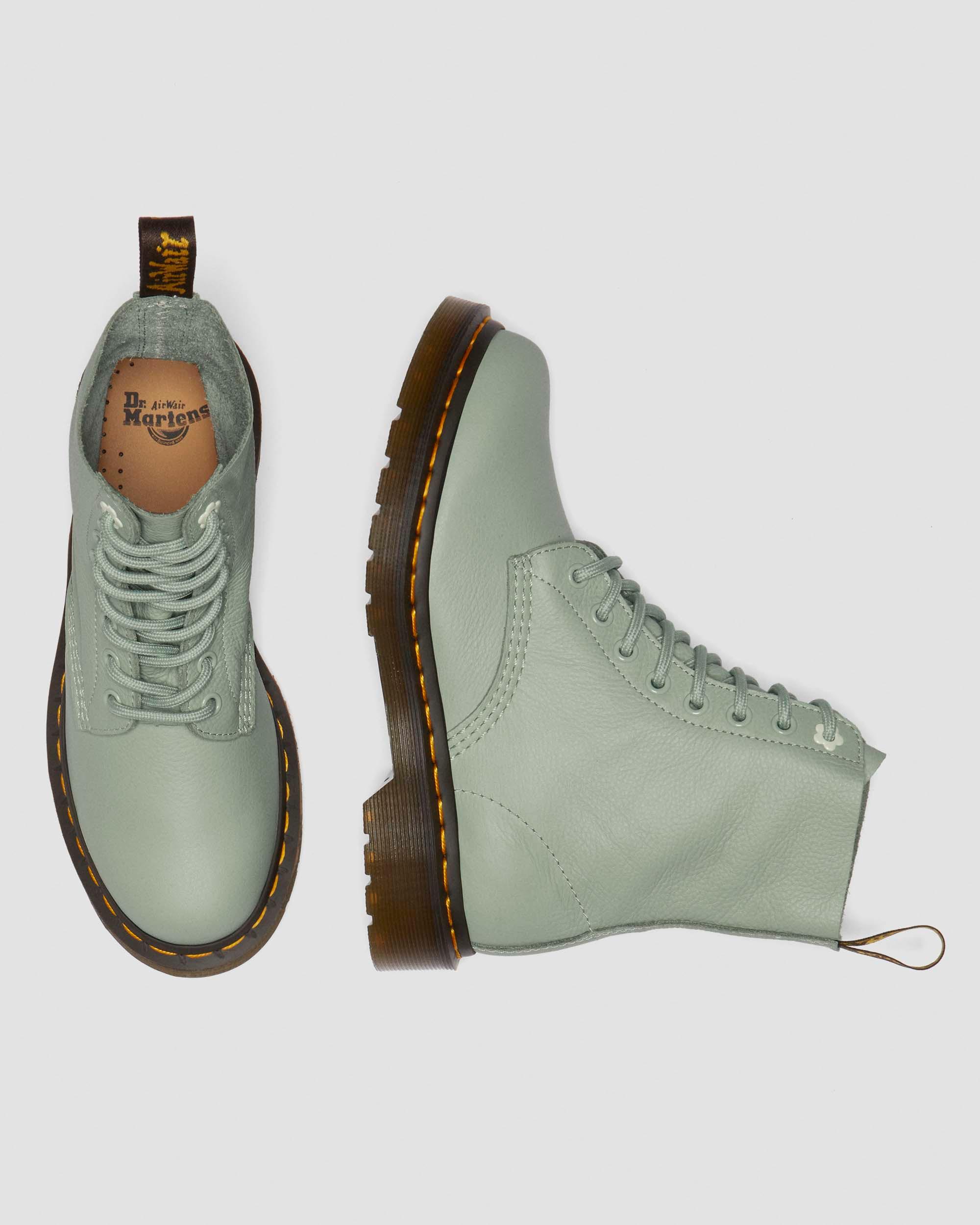 1460 Pascal Virginia leather boots in SAGE GREEN | Dr. Martens™